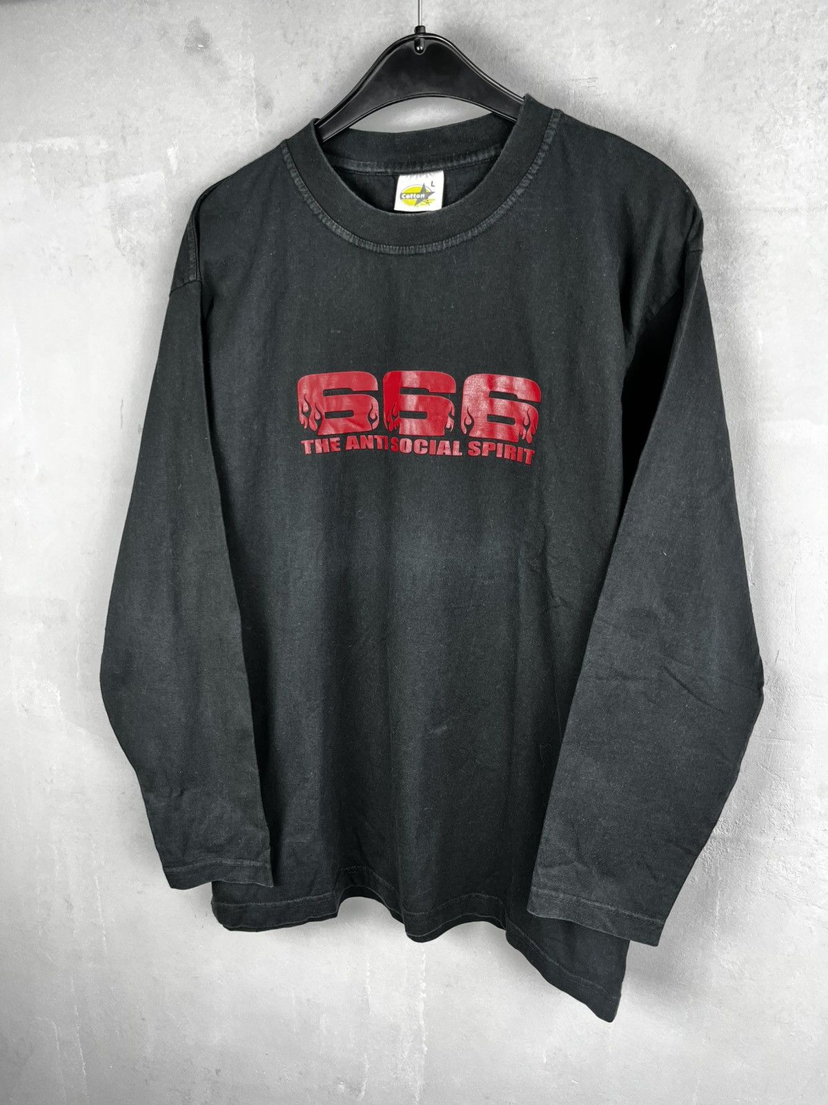 Vintage The antisocial spirit 666 long sleeve Size US L / EU 52-54 / 3 - 4 Thumbnail