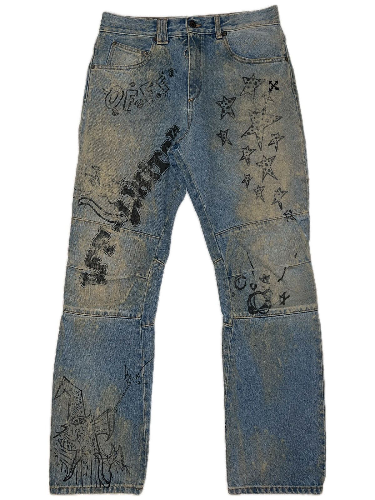 Off-White × Virgil Abloh Off-White Blue Jeans Size US 30 / EU 46 - 1 Thumbnail