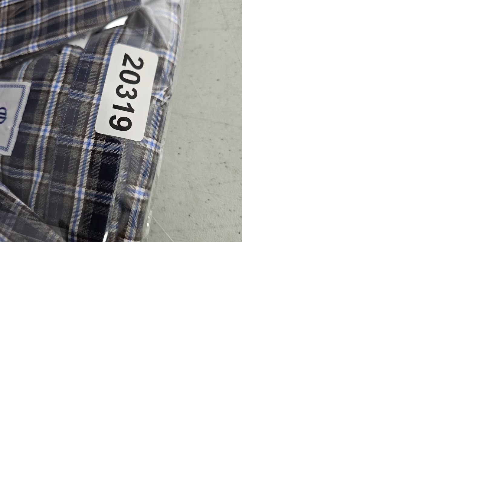 David Donahue David Donahue Dress Shirt Mens XL Blue Check Twill Cotton Long Sleeve Size 46R - 9 Thumbnail