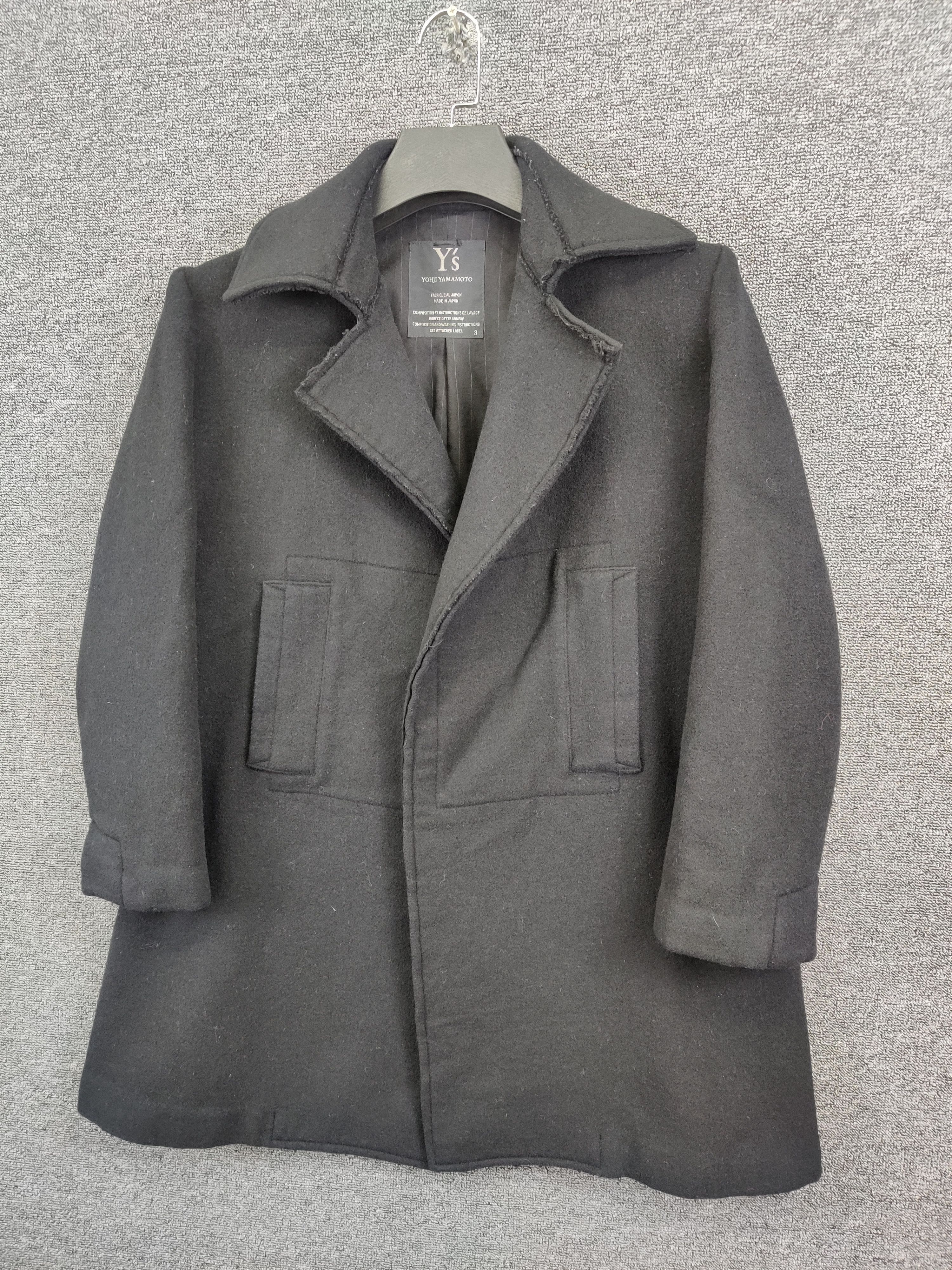 Yohji Yamamoto Nice ❗ Vintage Y's Yohji Yamamoto Wool French Coat Jacket Size US L / EU 52-54 / 3 - 2 Thumbnail