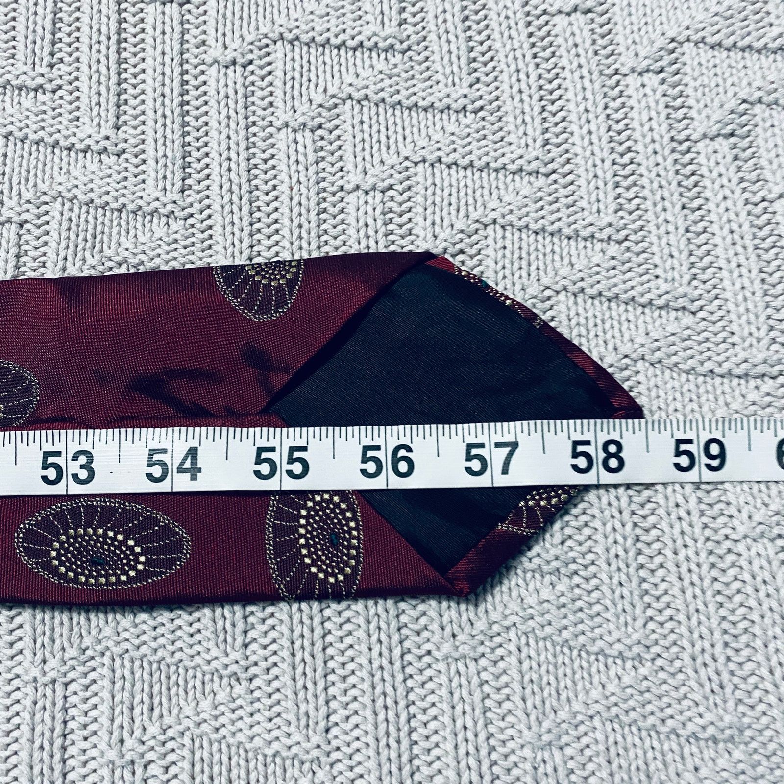 Hugo Boss Hugo Boss maroon flying saucer silk tie Size ONE SIZE - 4 Thumbnail