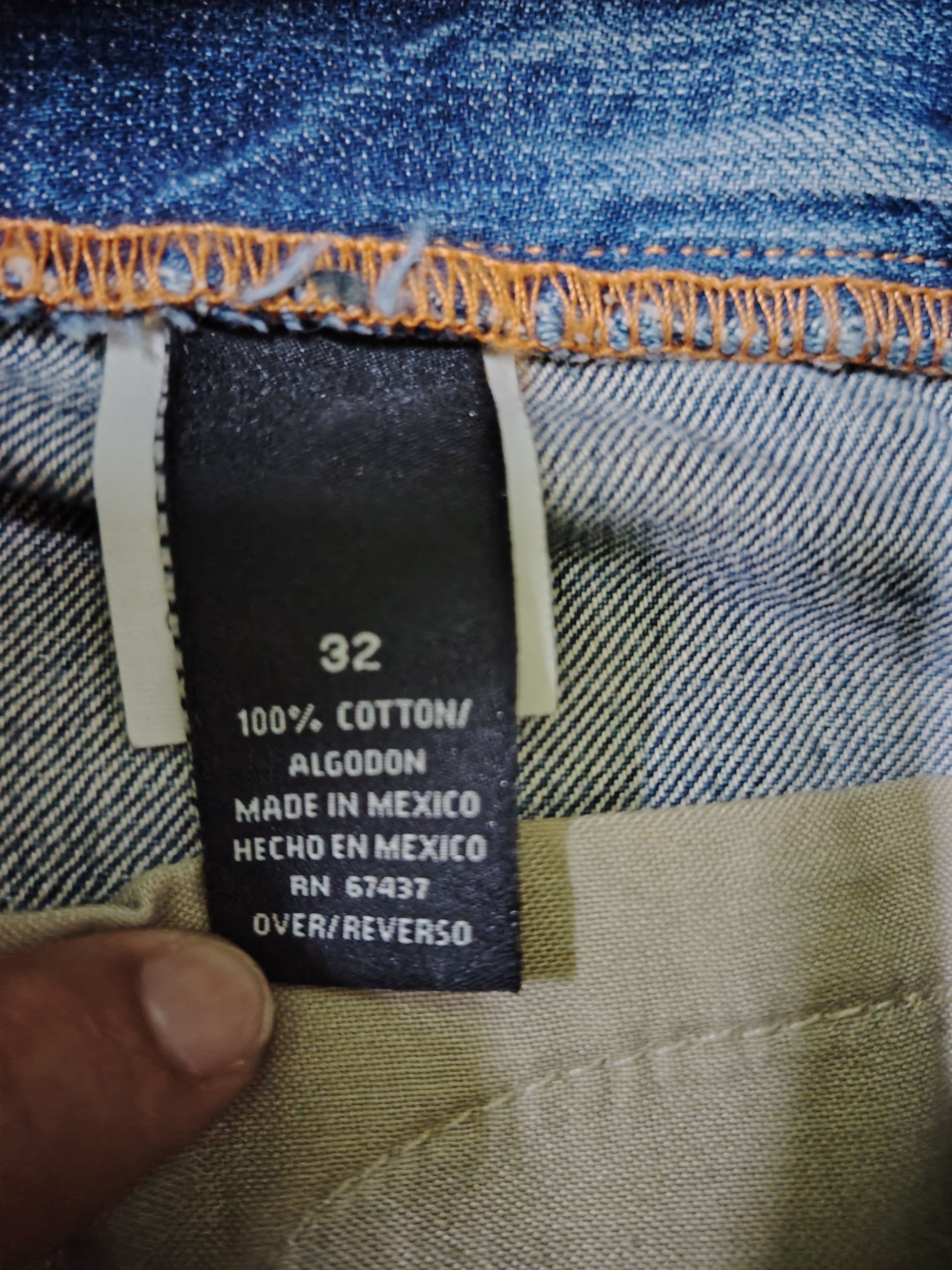Polo Ralph Lauren Vtg Polo RRL Ralph Lauren Paint Splatter Denim Jeans Baggy Size US 32 / EU 48 - 9 Thumbnail