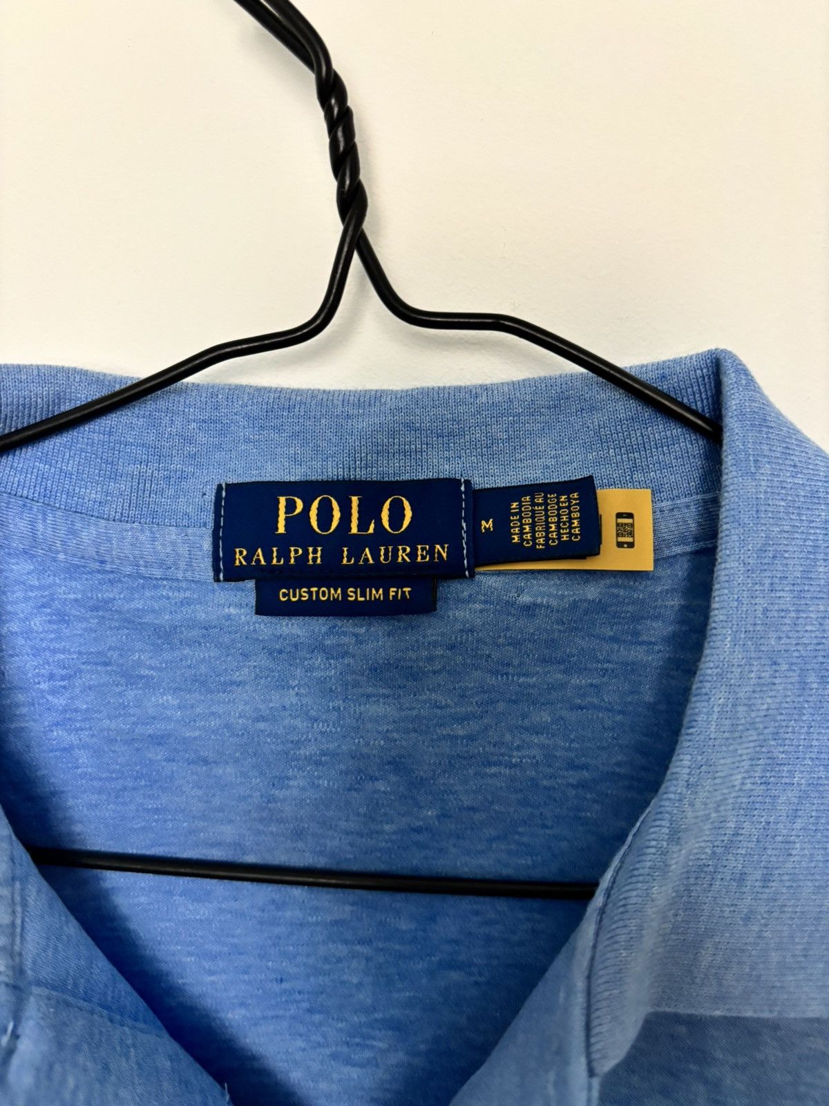 Polo Ralph Lauren Ralph Lauren Custom Slim Fit Sky Blue Polo Shirt Size US M / EU 48-50 / 2 - 2 Thumbnail
