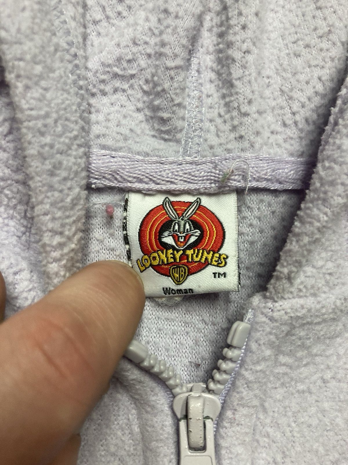 Vintage fleece hoodie Penelope pussycat looney tune bite head off XL Size XL / US 12-14 / IT 48-50 - 6 Thumbnail