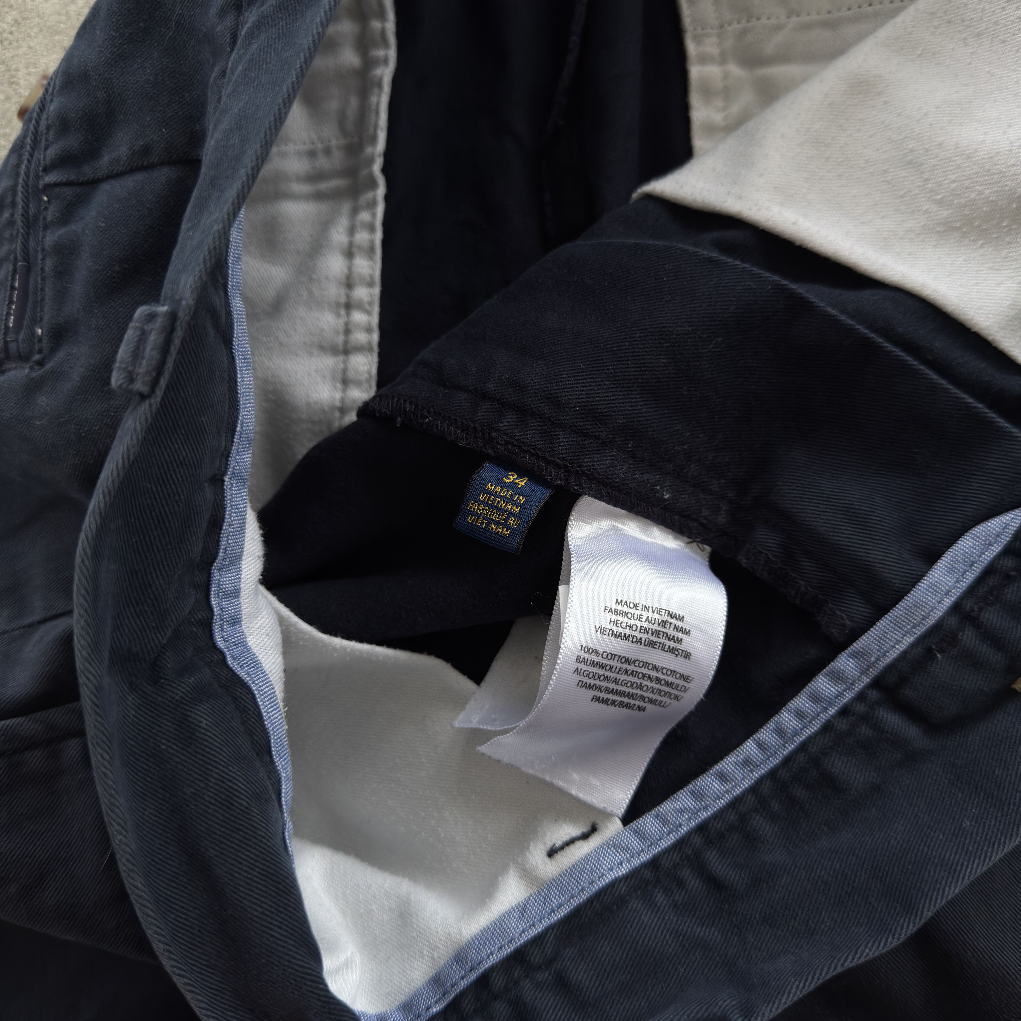 Polo Ralph Lauren Polo Ralph Lauren Vintage Chino Shorts Navy Blue Size 34 Size US 34 / EU 50 - 5 Thumbnail