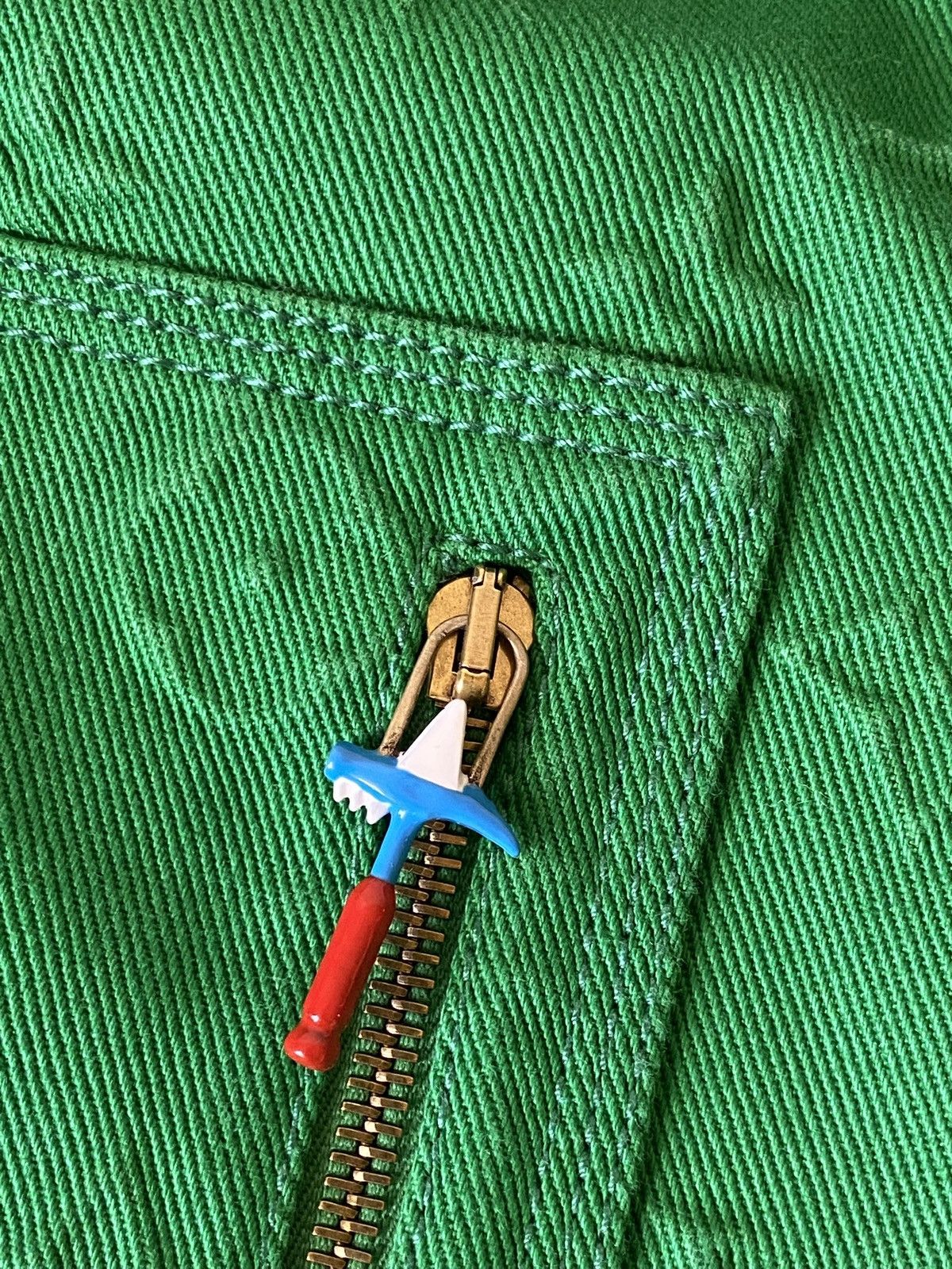 Louis Vuitton Louis Vuitton Carpenter Green 46 Denim Jacket 3D Monogram Size US S / EU 44-46 / 1 - 6 Thumbnail