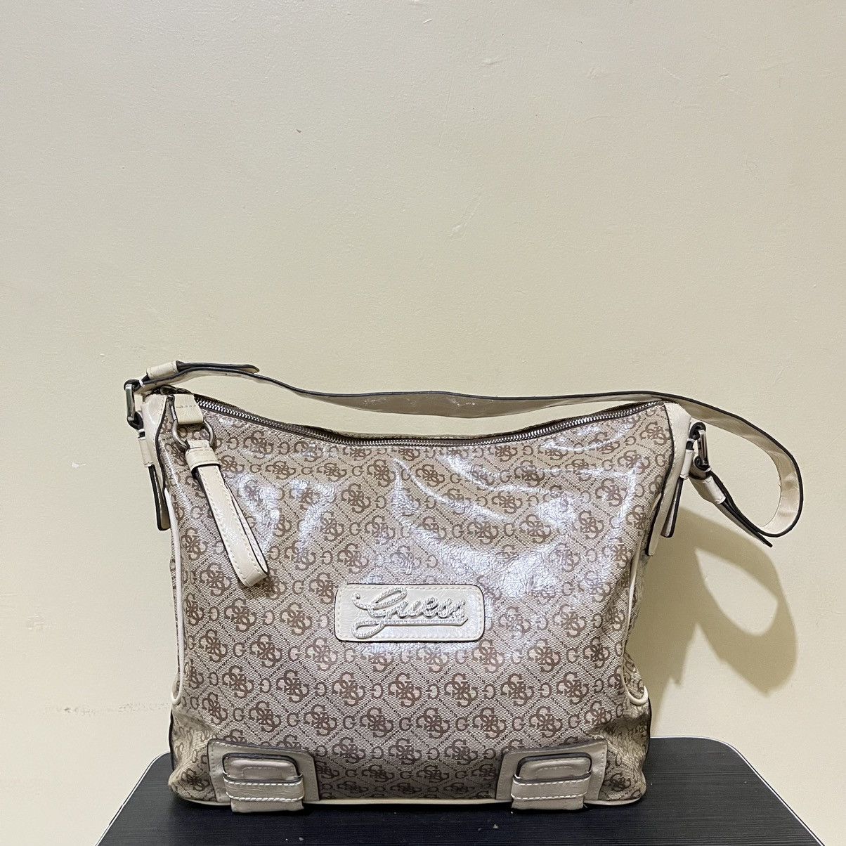 Guess Y2k GUESS MONOGRAM HOBO/SHOULDER BAG Size ONE SIZE - 1 Thumbnail