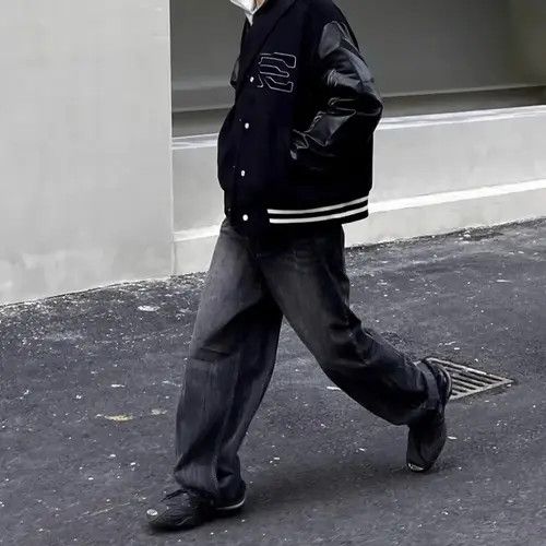 Japanese Brand Dark Grey Washed Damage Baggy jeans y2k streetwear Size US 32 / EU 48 - 5 Thumbnail