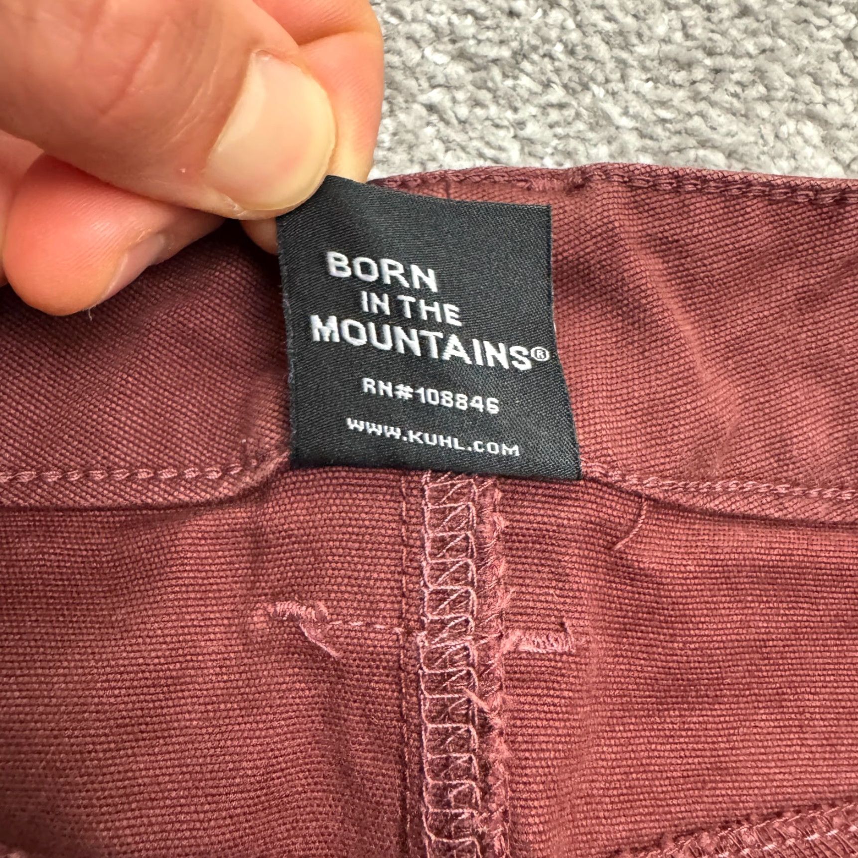 Vintage Kuhl Danzr Outdoor Jeans Women's 10 Burgundy Regular Red Mid Rise Stretch 32x29 Size 32" / US 10 / IT 46 - 7 Thumbnail