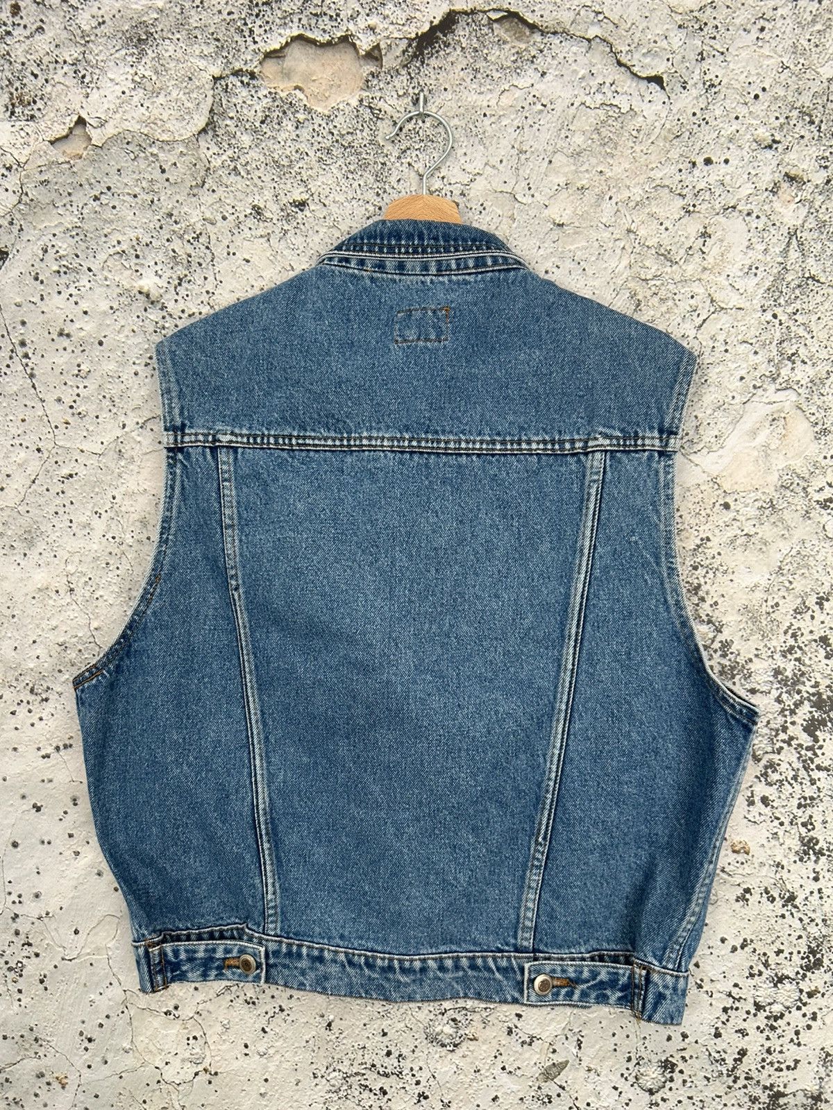 Vintage Vintage Blue Denim Vest Jeans Grunge Punk Rock Metal Skate Size US M / EU 48-50 / 2 - 4 Thumbnail