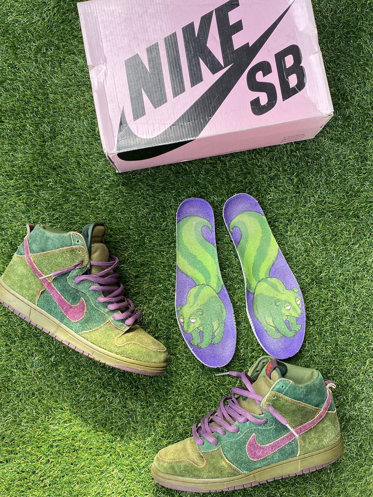 Nike Nike Dunk Skunk 2010 Size US 9.5 / EU 42-43 - 7 Thumbnail