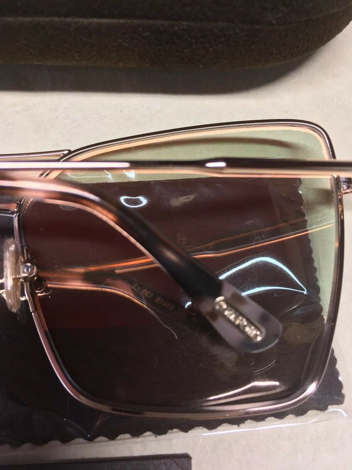 Tom Ford Tom Ford FT0738 28Z Rose Gold 61mm Square Sunglasses Size ONE SIZE - 7 Thumbnail