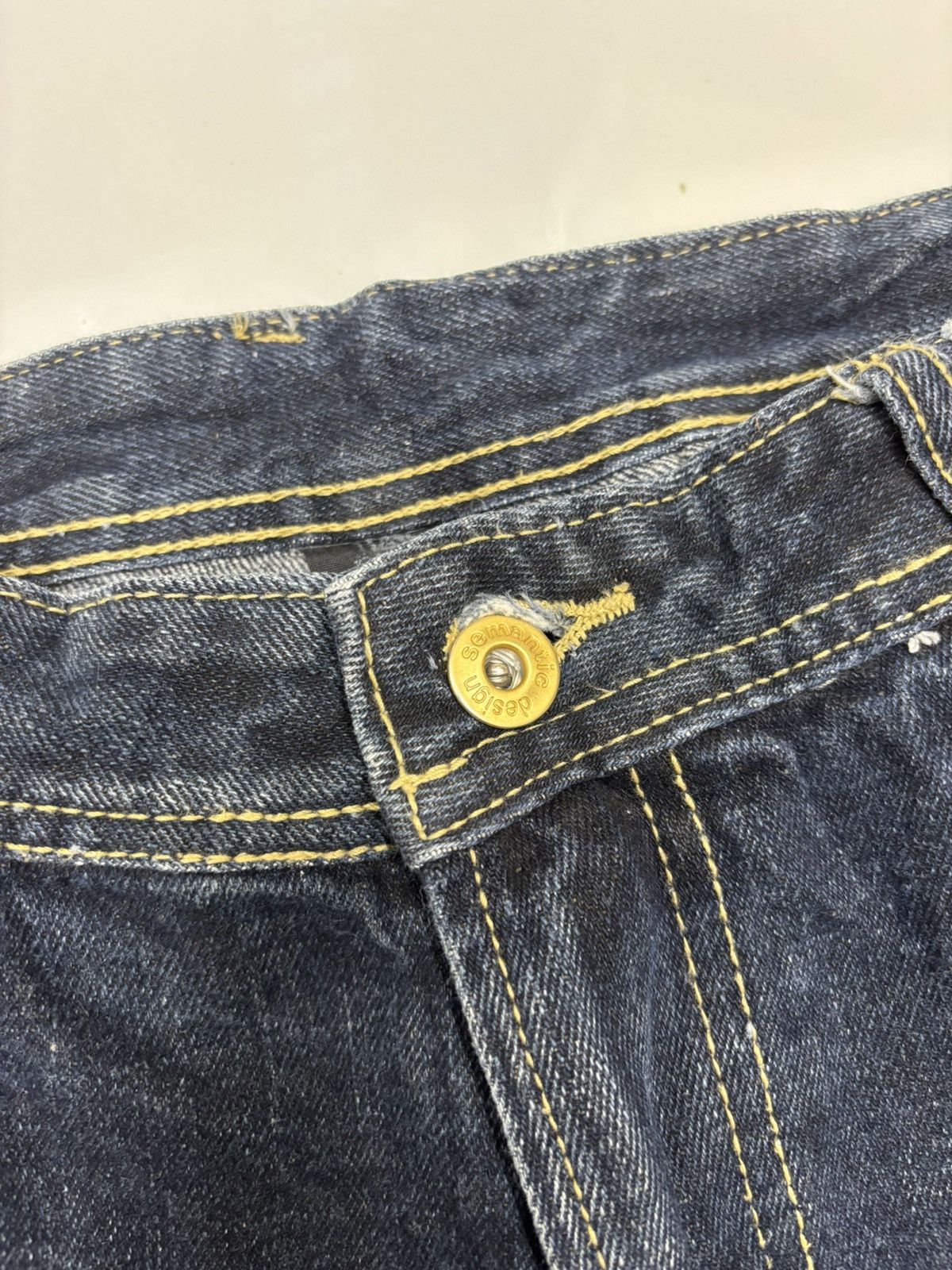 semanticdesign Semantic Design Claw Mark Flared Jean Bootcut Distress Denim Size US 32 / EU 48 - 9 Thumbnail
