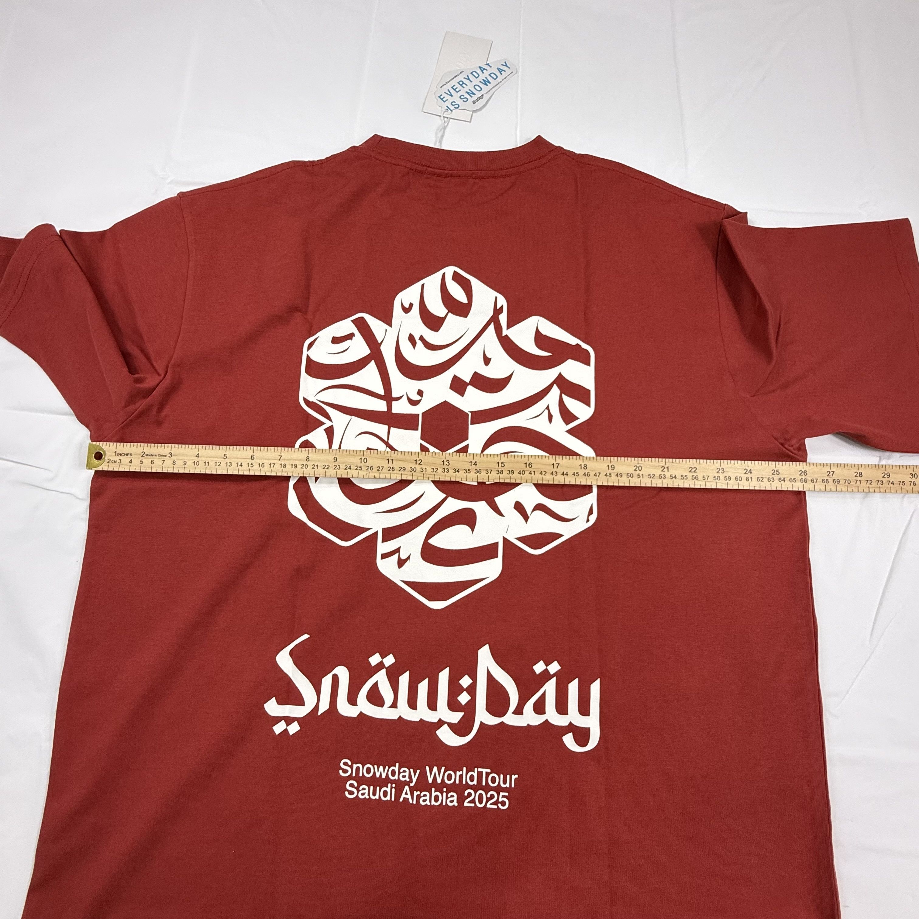 Snowday Snowday World Tour Saudi Arabia 2025 Graphic T-Shirt Size US XL / EU 56 / 4 - 9 Thumbnail