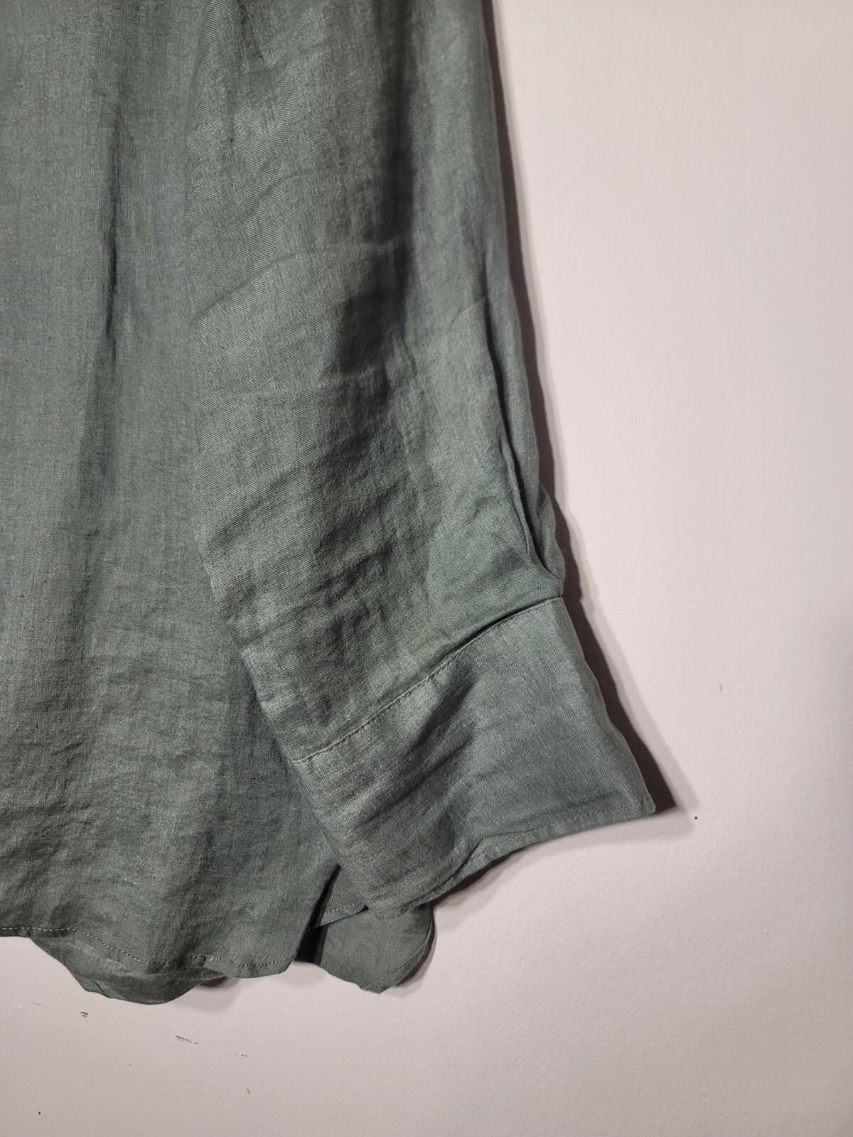 Zara Zara Linen Oversized Shirt Coastal Minimal Sz L Quiet Lux Size L / US 10 / IT 46 - 6 Thumbnail
