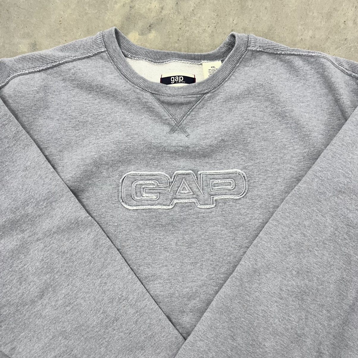Gap × Vintage CRAZY Y2K Gap Reverse Weave Style Cyber Embroidered Sweater Size US XXL / EU 58 / 5 - 2 Thumbnail