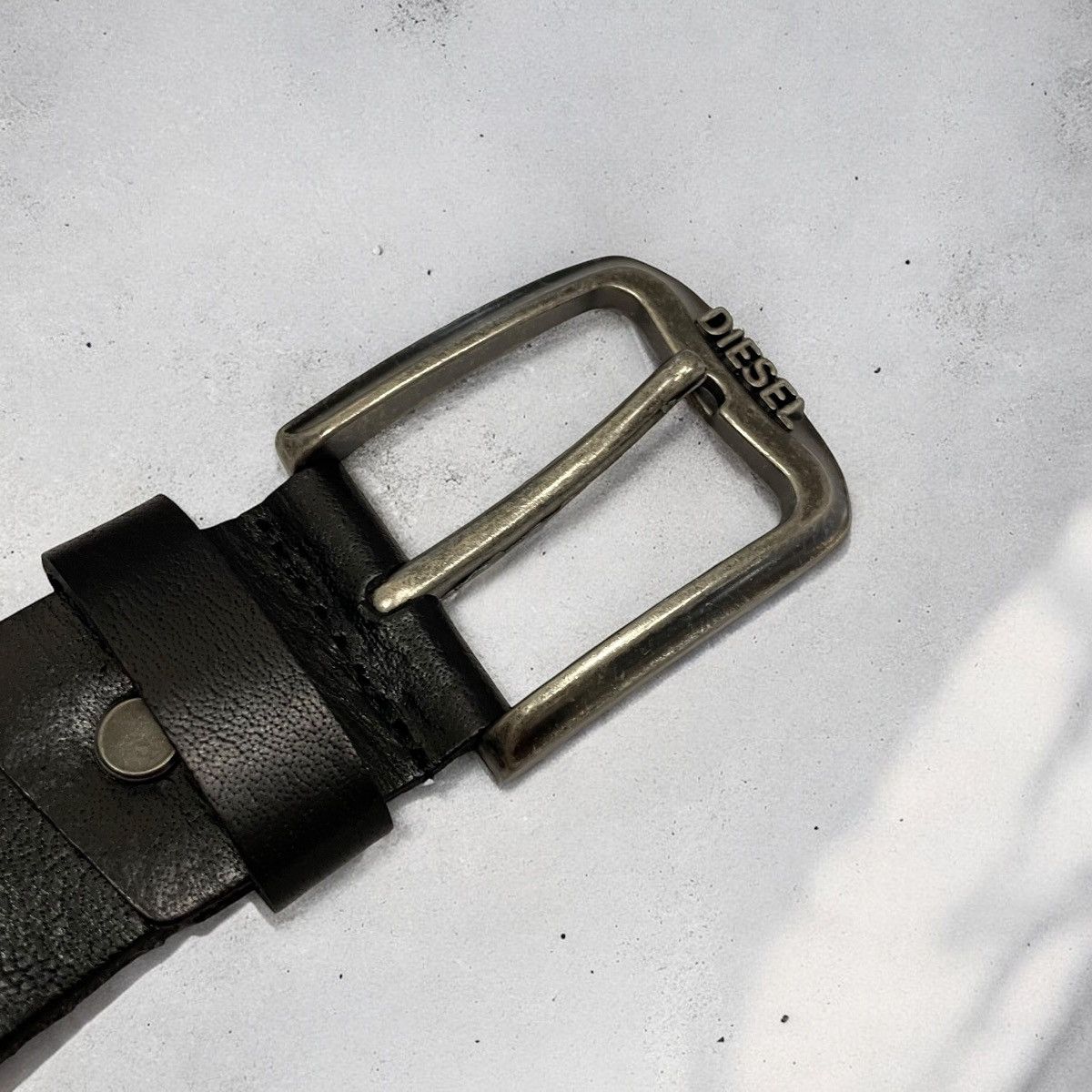 Diesel × Japanese Brand × Vintage Diesel Archive Vintage Leather Punk Rivet Belt Size ONE SIZE - 6 Thumbnail