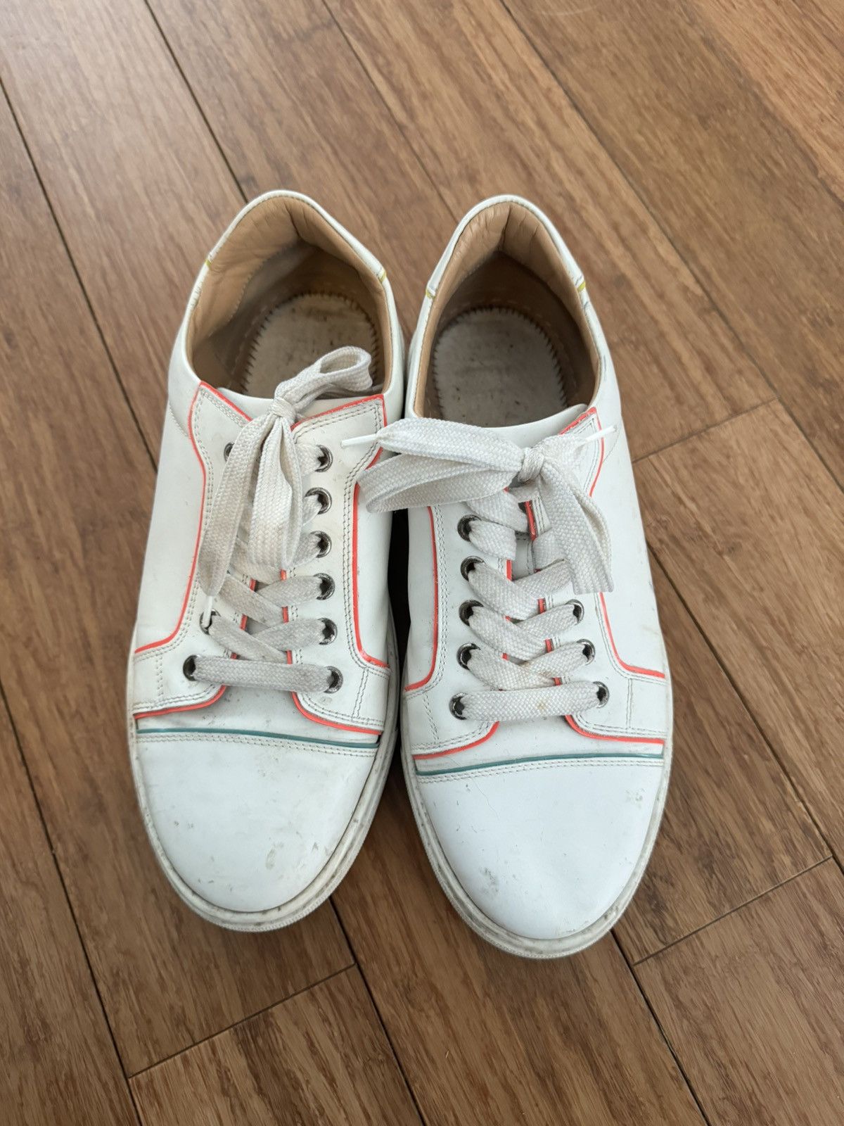 Christian Louboutin Christian Louboutin Women White Sneakers Size US 10 / IT 40 - 1 Thumbnail