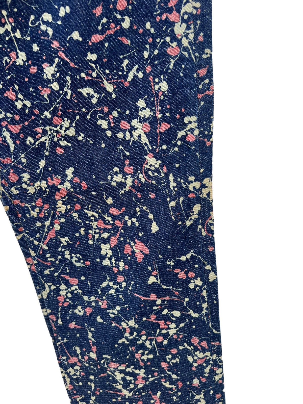 291295=Homme 291295 = HOMME Demolition Splatter Paint Design Crop Jeans Size US 30 / EU 46 - 15 Thumbnail