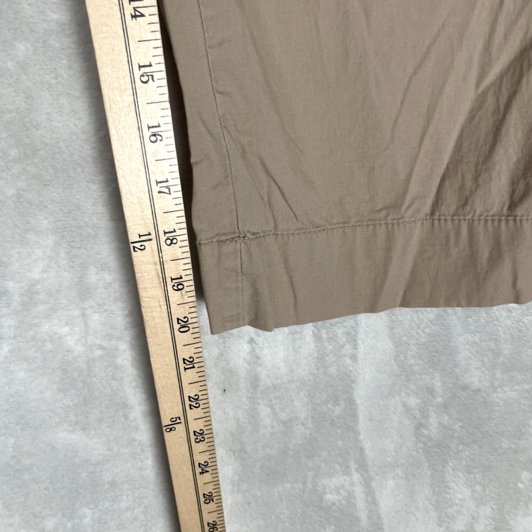 Mossimo Vintage Mossimo Pants Womens 6 Beige Twill Chino Stretch Crop Summer Y2K Capri Size 28" / US 6 / IT 42 - 2 Thumbnail