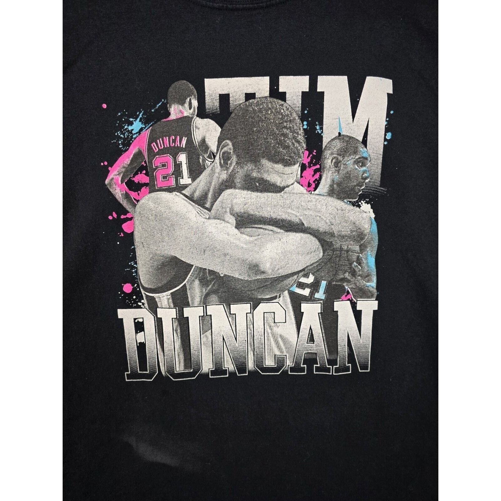 NBA San Antonio Spurs Tim Duncan G.O.A.T. Shirt XXL Vintage Y2K Size US XXL / EU 58 / 5 - 3 Thumbnail