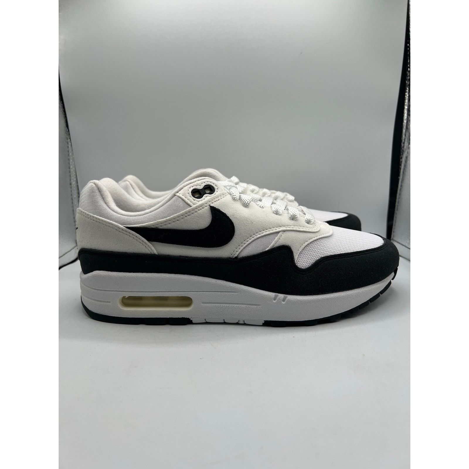 Nike Nike Air Max 1 “White Black” size 7 women’s Size US 8 / IT 38 - 3 Thumbnail