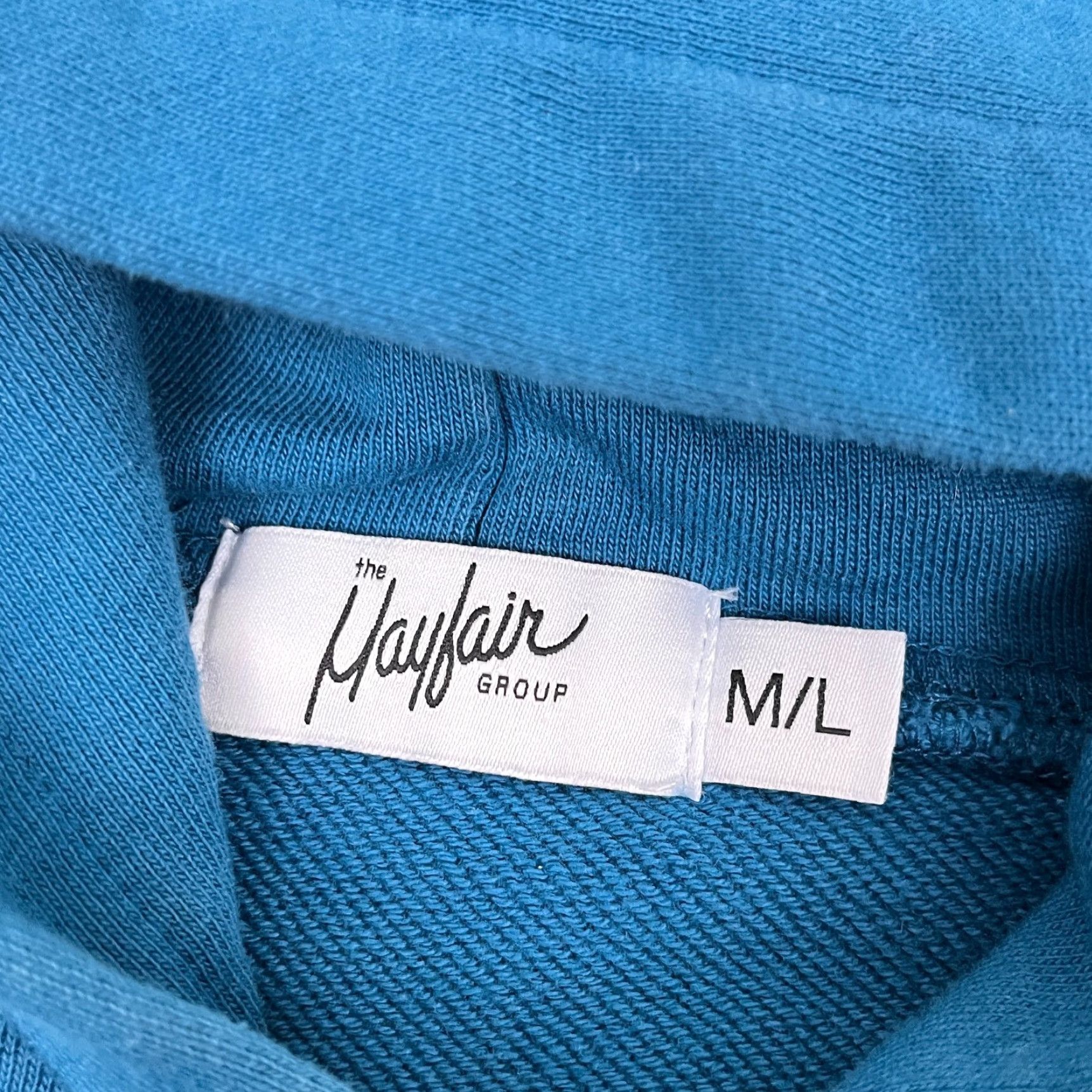 Vintage Hoodie Adult Mens M/L Blue The Mayfair Group Humans Behind The Screen Sweatshirt Size US L / EU 52-54 / 3 - 5 Thumbnail