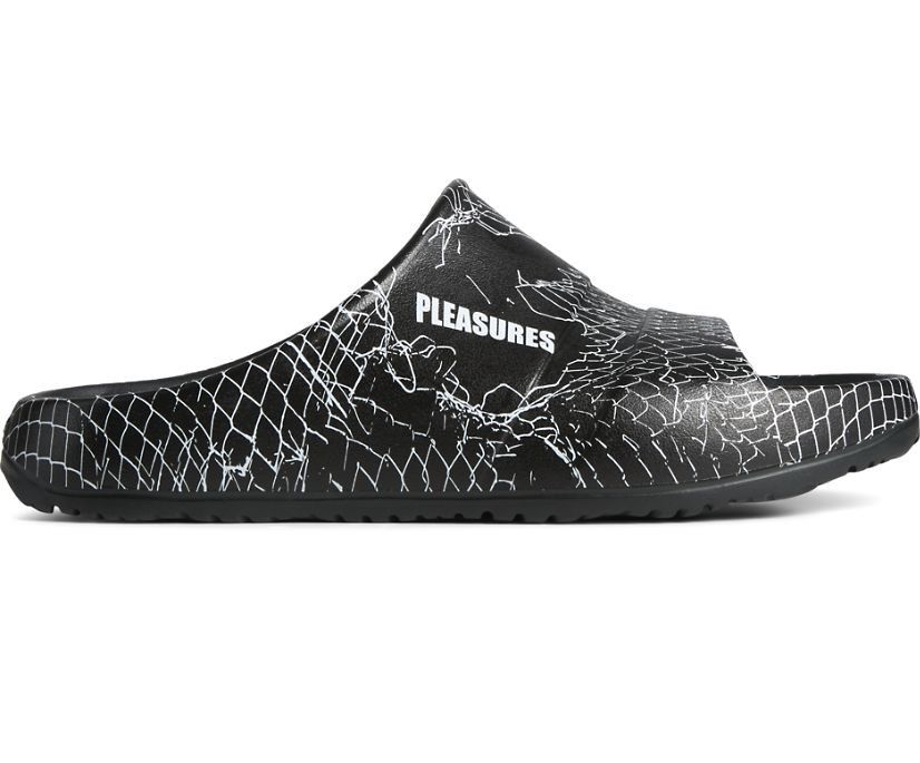 Pleasures × Sperry Fence Float Slides - Pleasures x Sperry Sandals Black Size US 8 / EU 41 - 1 Thumbnail