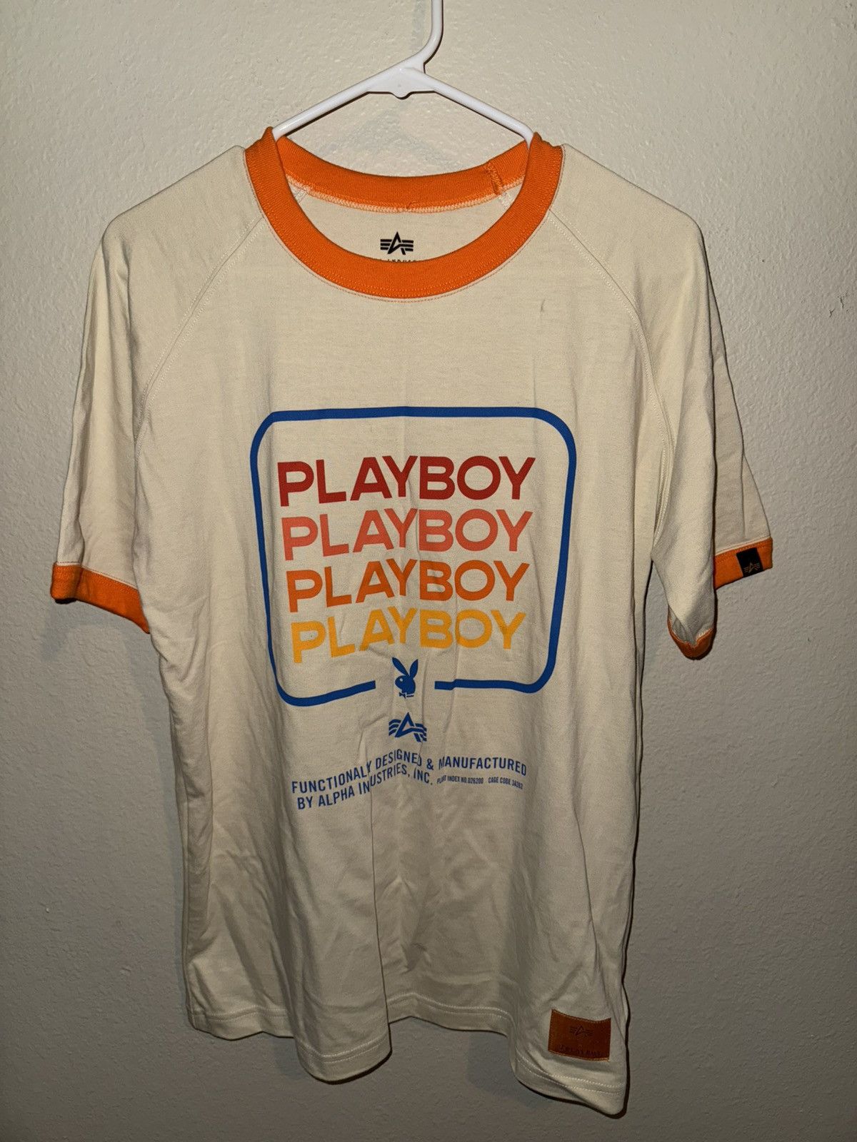 Alpha Industries Playboy x Alpha Industries Ringer Tee Size US S / EU 44-46 / 1 - 1 Thumbnail