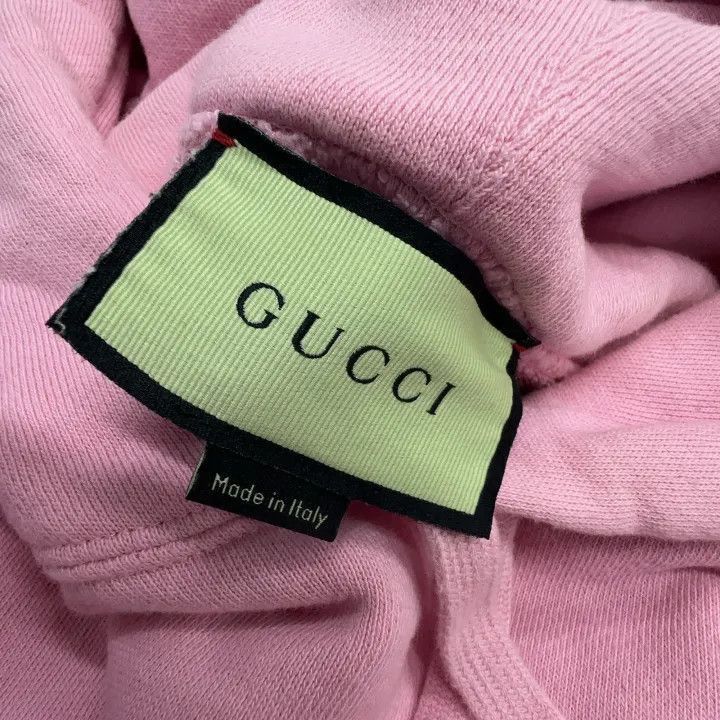 Gucci Gucci Gucci Pink Graphic Long Sleeve Hoodie -2506 Size US L / EU 52-54 / 3 - 4 Thumbnail