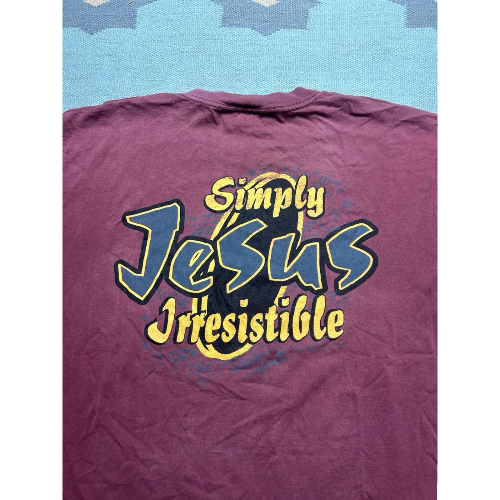 Vintage VINTAGE 90s t shirt Jesus Pepsi parody living epistles simply irresistible XL Size US XL / EU 56 / 4 - 2 Thumbnail