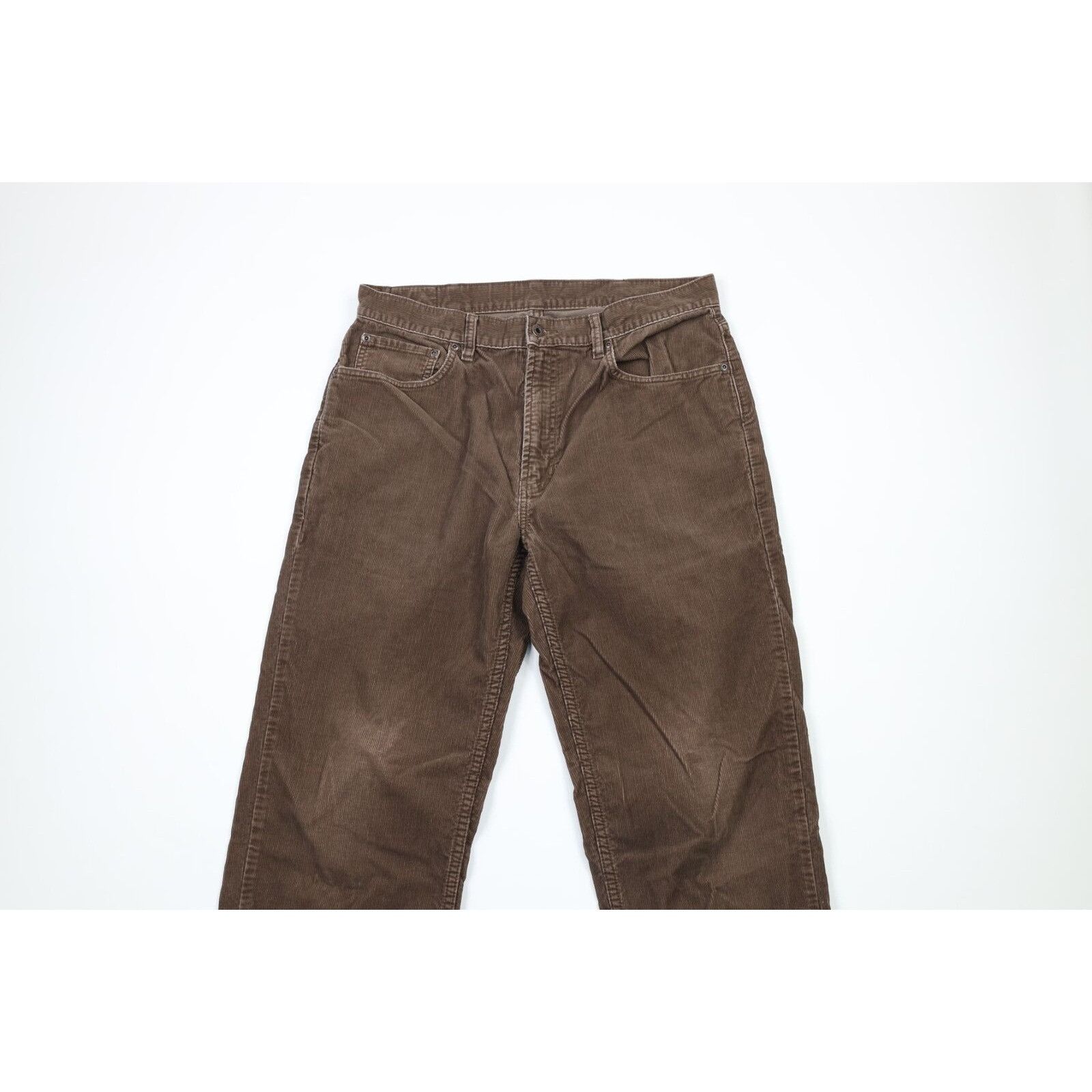 L.L. Bean × Vintage Vintage LL Bean Faded Wide Leg Corduroy Chino Pants Size US 34 / EU 50 - 2 Thumbnail