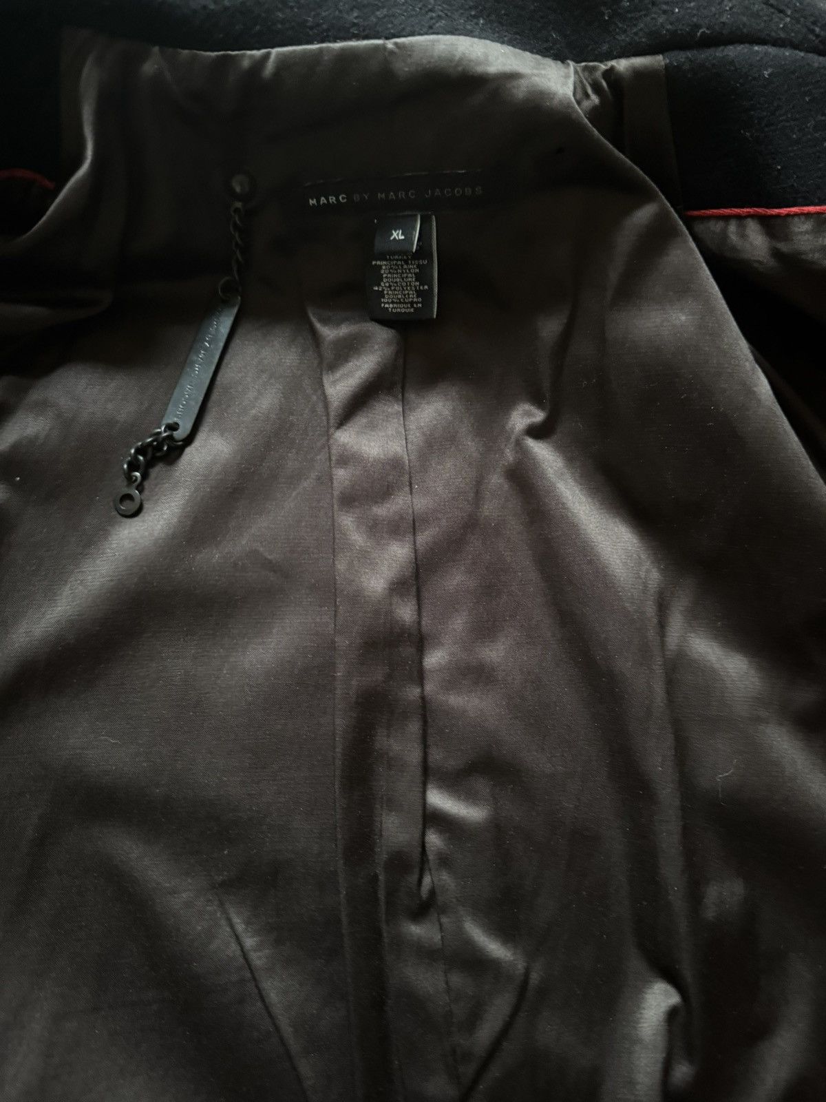 Marc Jacobs Marc Jacobs Wool Peacoat Structured Black Outerwear Classic Size US XL / EU 56 / 4 - 5 Thumbnail