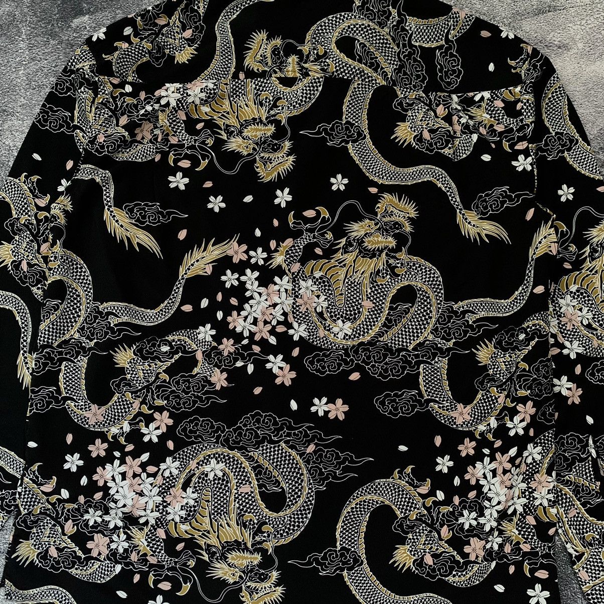 Japanese Brand Japanese Traditional Flying dragon Shirt Size US XL / EU 56 / 4 - 5 Thumbnail