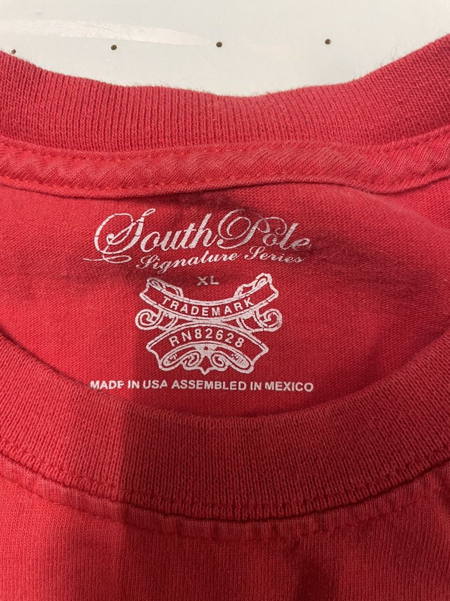 Southpole × Vintage Southpole Red Bling Logo Tee XL Size US XL / EU 56 / 4 - 2 Thumbnail