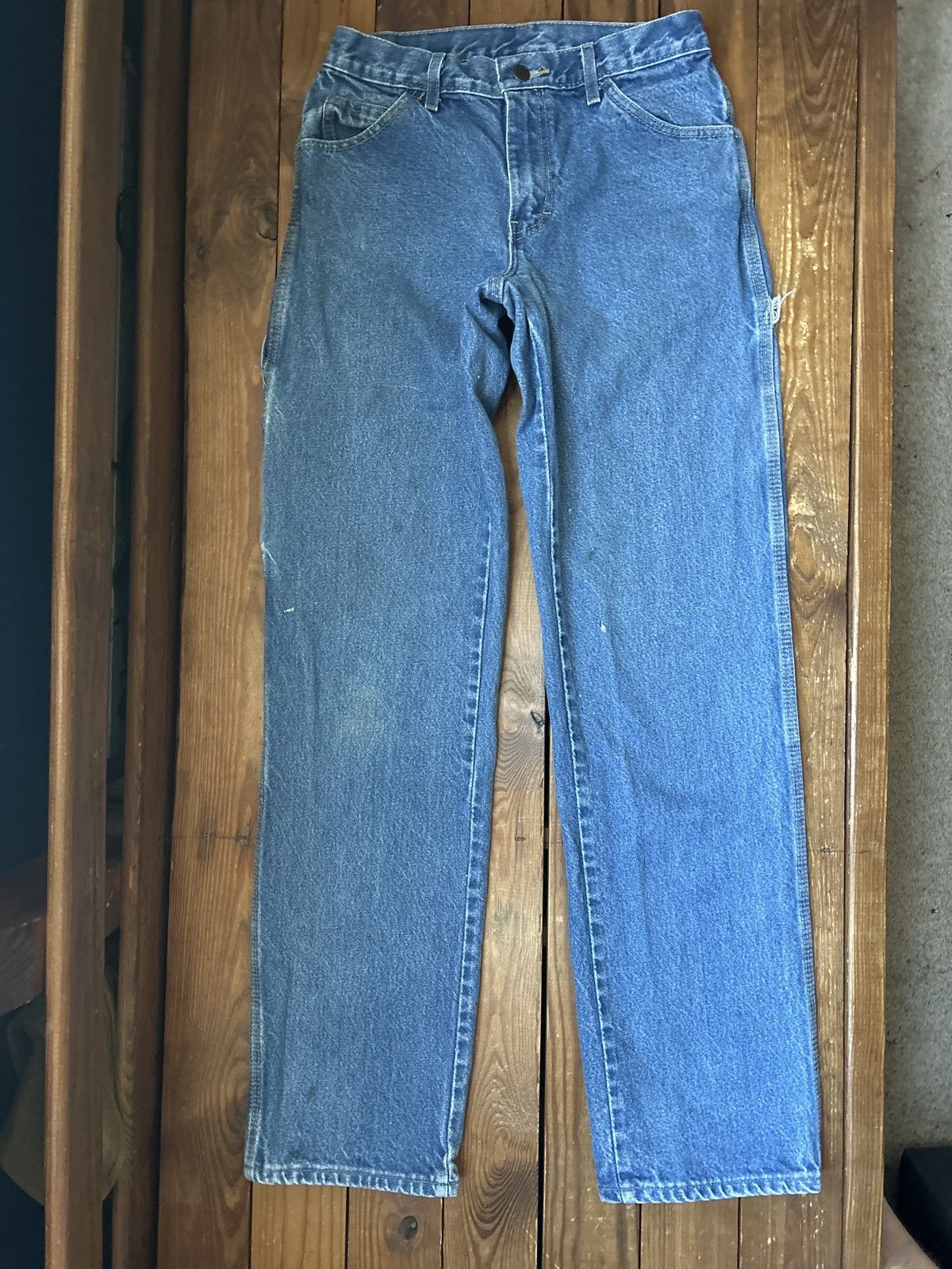 Dickies × Vintage Vintage 90s Dickies Blue Denim Carpenter Jeans Size US 28 / EU 44 - 2 Thumbnail