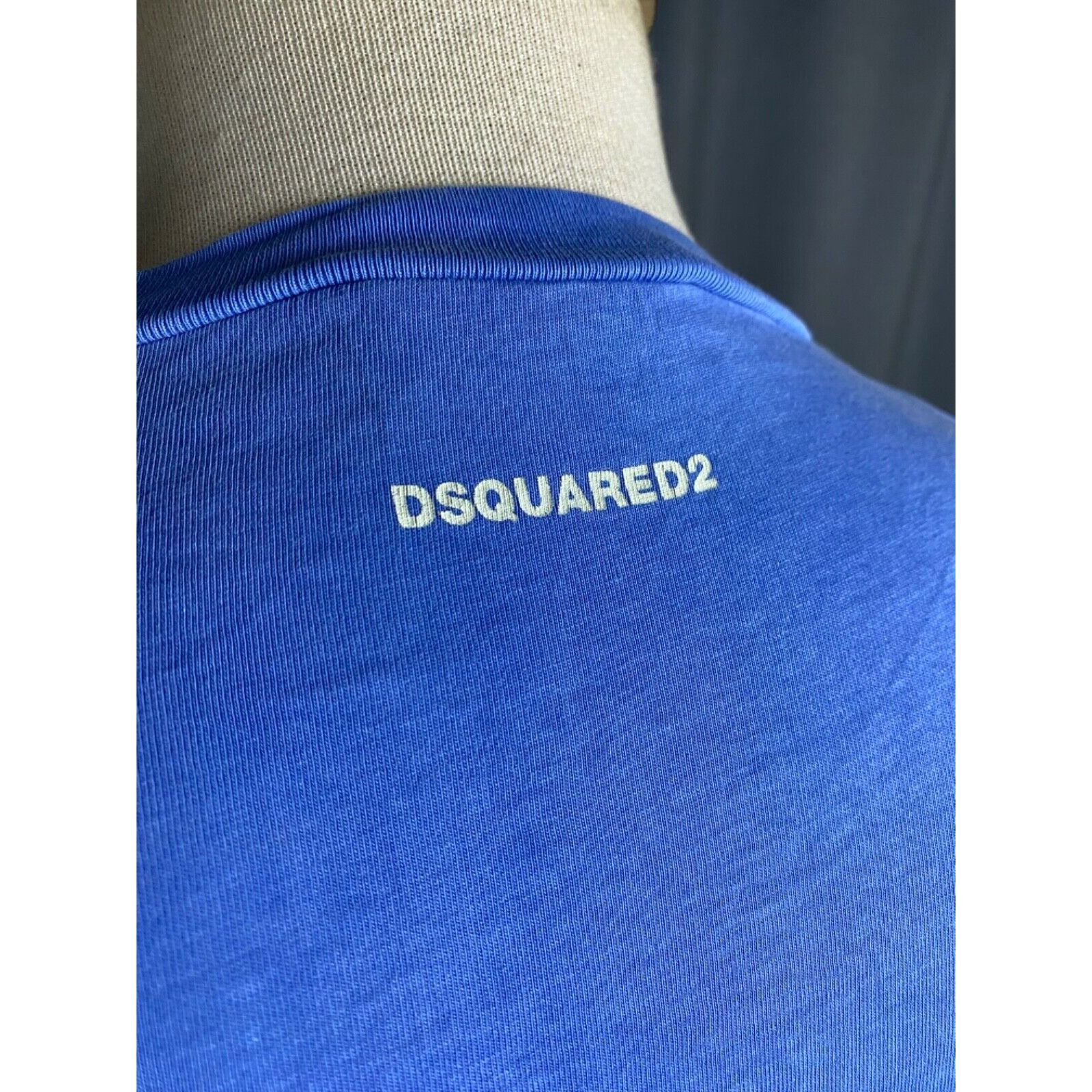 Dsquared2 Dsquared2 *ucky Big Logo Men's Light Blue Distressed T-Shi Size US M / EU 48-50 / 2 - 9 Thumbnail