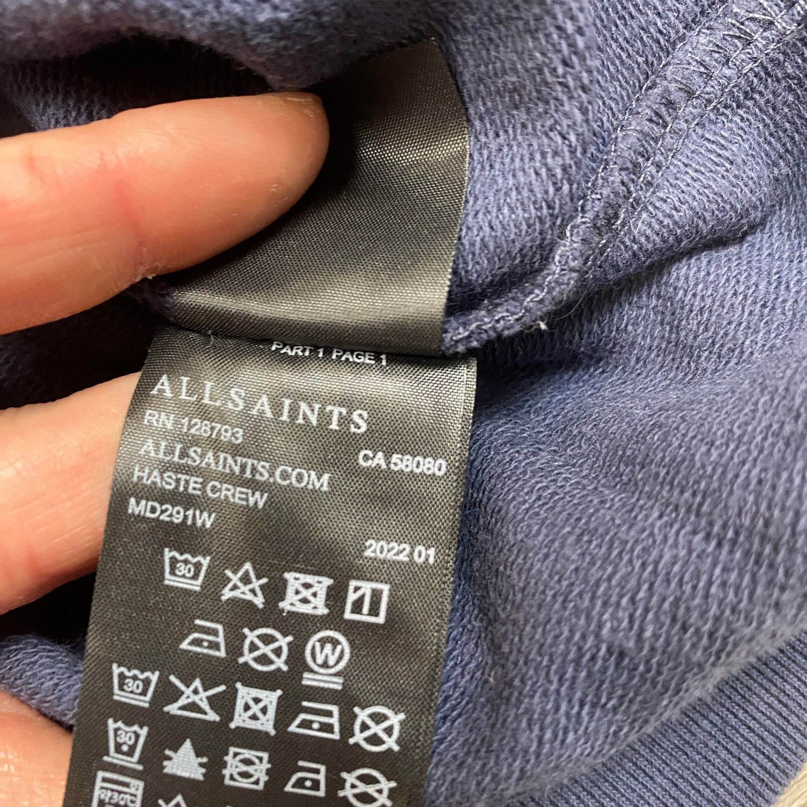 Allsaints Allsaints Haste Crew Neck Long Sleeve Sweater Men's Large Size US L / EU 52-54 / 3 - 8 Thumbnail