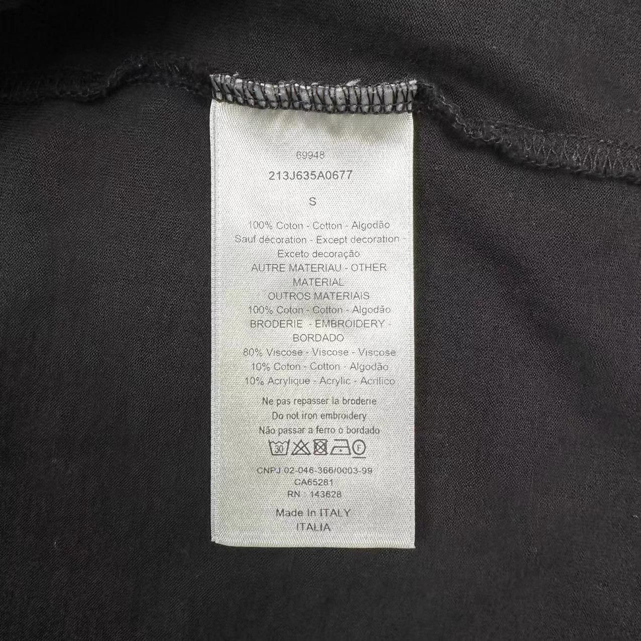 Dior DIOR embroidered logo short-sleeve T-shirt S new Size US S / EU 44-46 / 1 - 4 Thumbnail