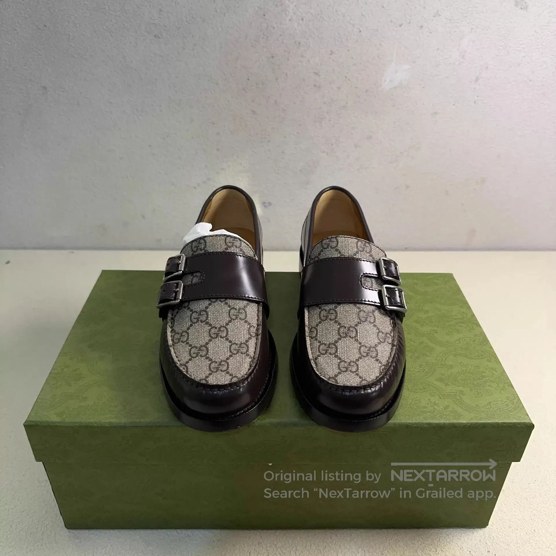 Gucci Brown Buckle Detail Loafers Size 6. Size US 6 / EU 39 - 2 Thumbnail
