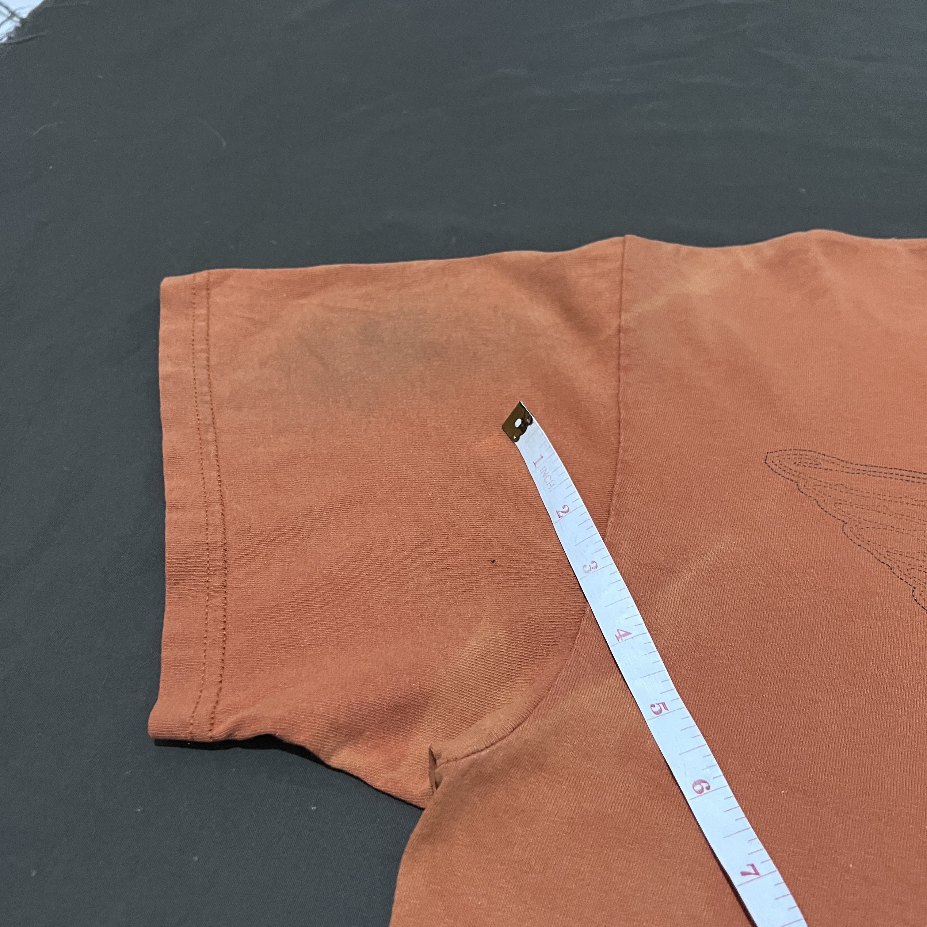 Nike × Vintage Vintage Y2K Nike Orange Tee Faded Size US L / EU 52-54 / 3 - 5 Thumbnail