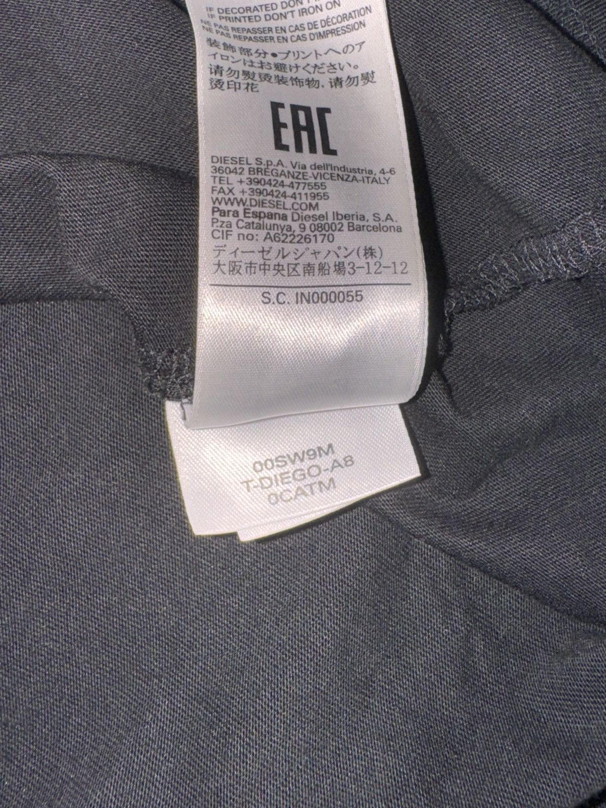 Diesel Diesel t-shirt Size US XXL / EU 58 / 5 - 4 Thumbnail