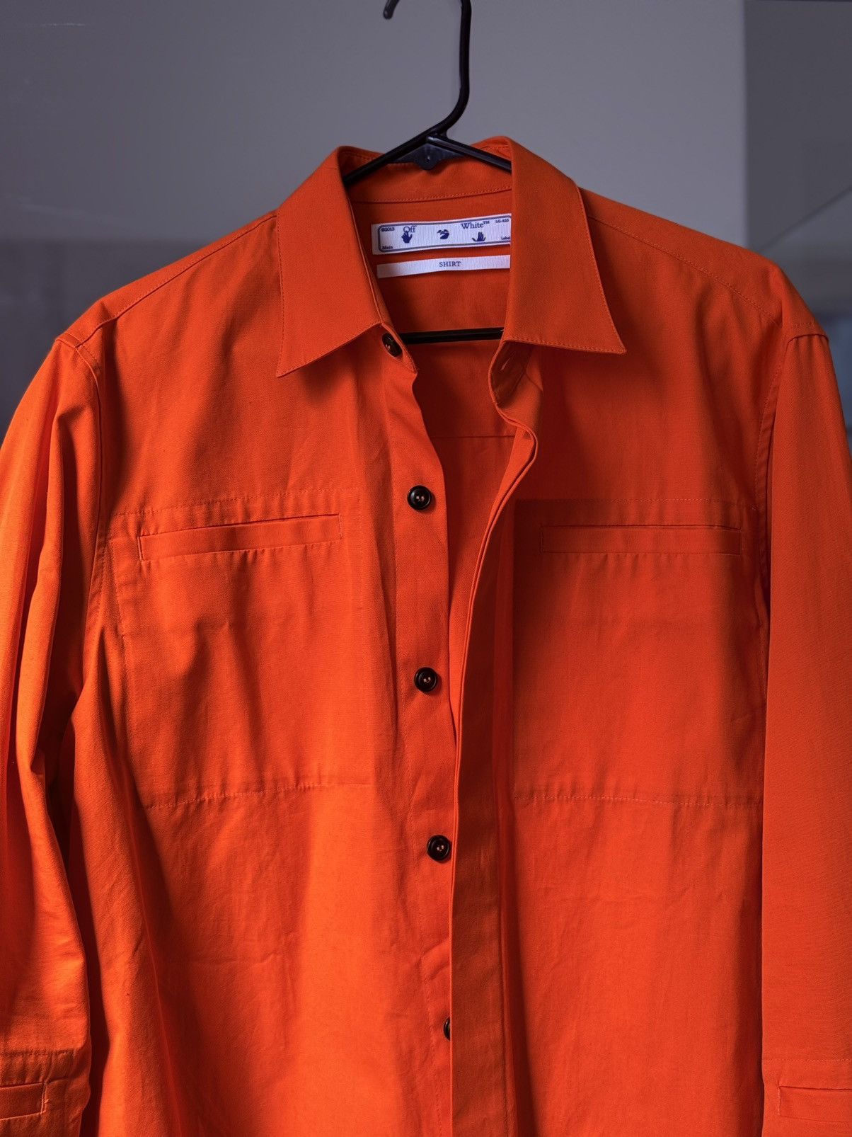 Off-White Off-White Orange Workwear Overshirt Jacket Size US M / EU 48-50 / 2 - 4 Thumbnail