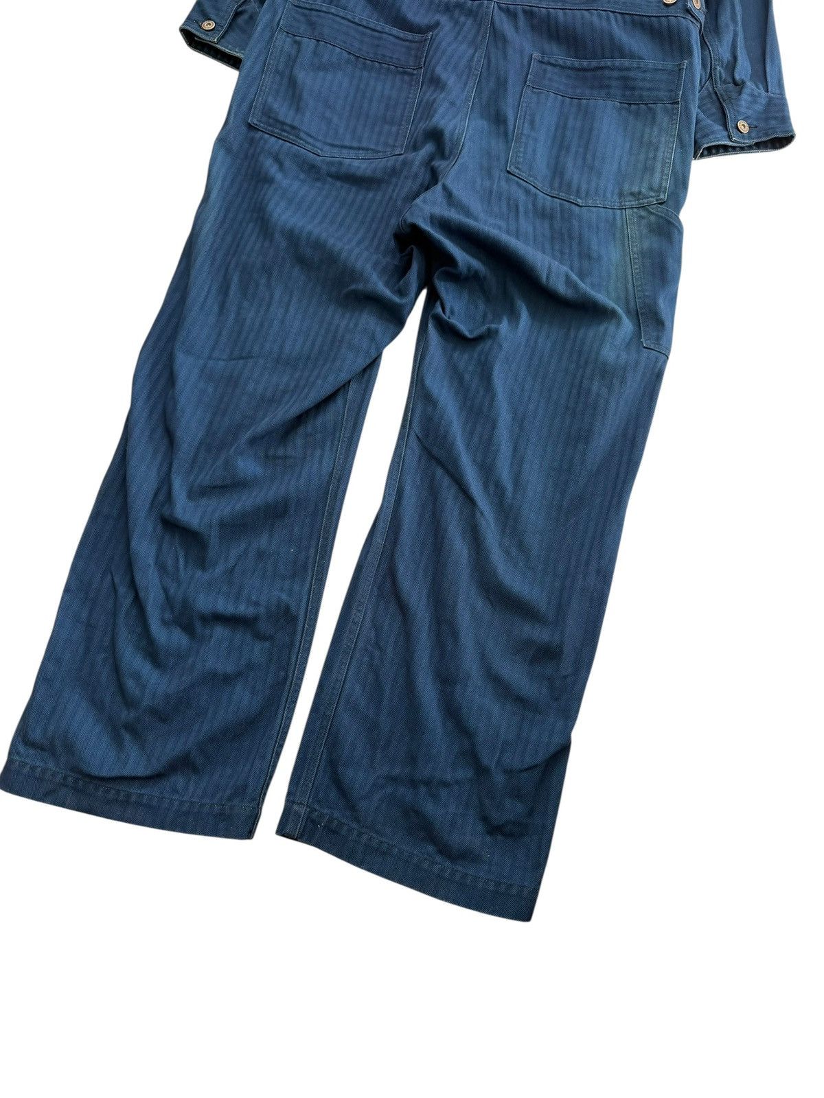 Visvim RARE sz4 ICT Motors Indigo Mechanic Coveralls Herringbone Size US 44 / EU 60 - 14 Thumbnail