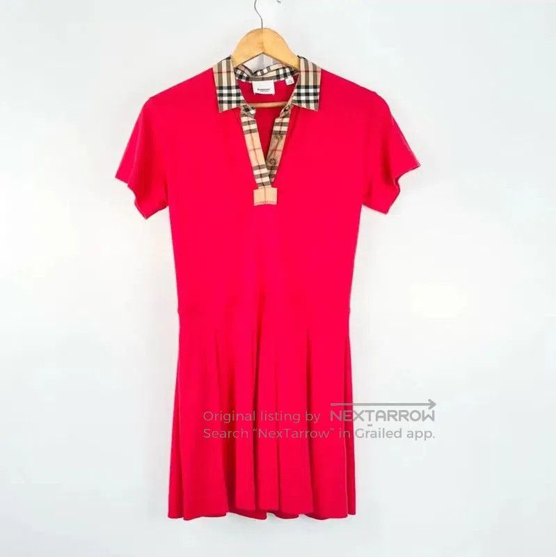 Burberry Burberry Summer Red Short Sleeve Dress. Size XS / US 0-2 / IT 36-38 - 1 Thumbnail