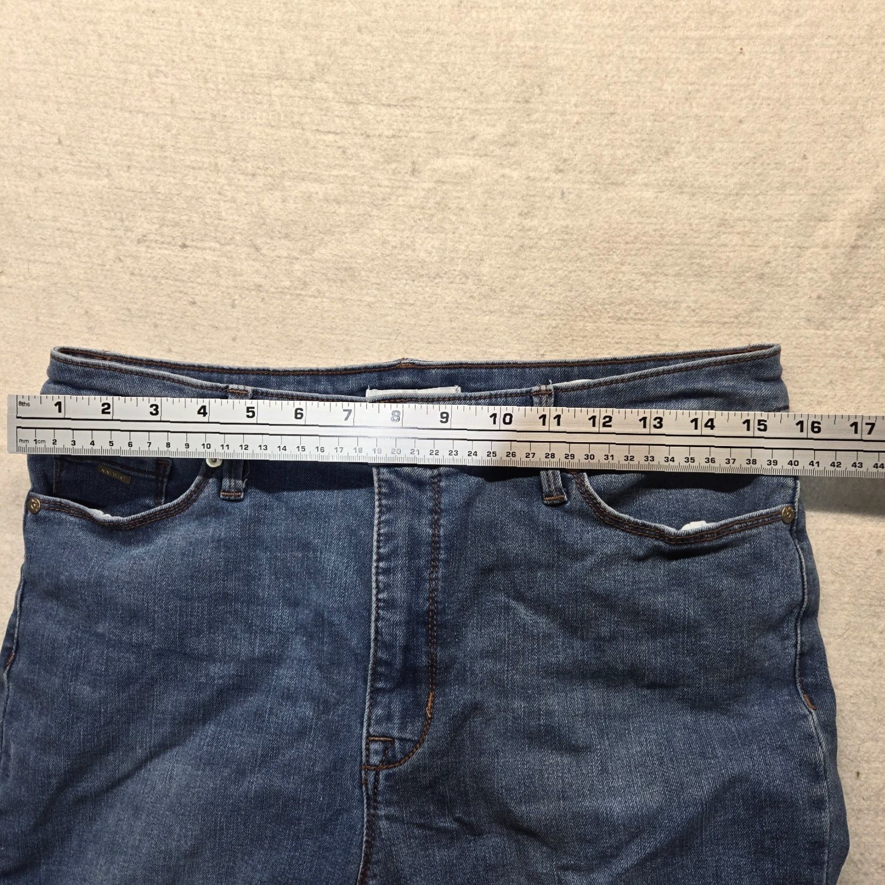 Nine West Nine West Jeans Womens 10 High Rise Skinny Medium Wash Blue Denim Pants Boys? No, Women. Size 32" / US 10 / IT 46 - 4 Thumbnail