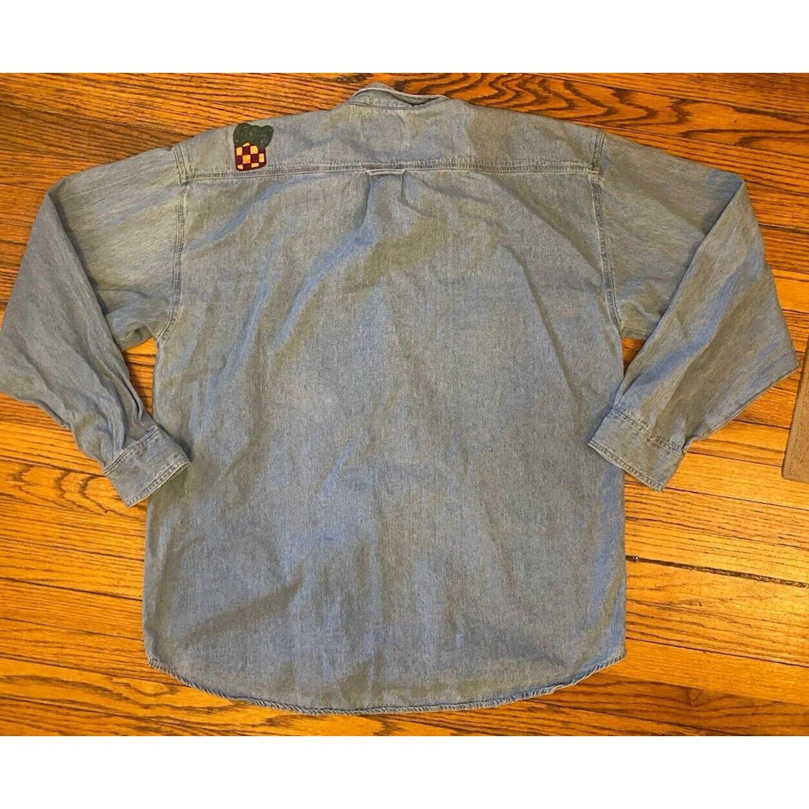 Other VTG Christmas Santa Denim Button Up Women’s XL Most Wanted Size XL / US 12-14 / IT 48-50 - 4 Thumbnail