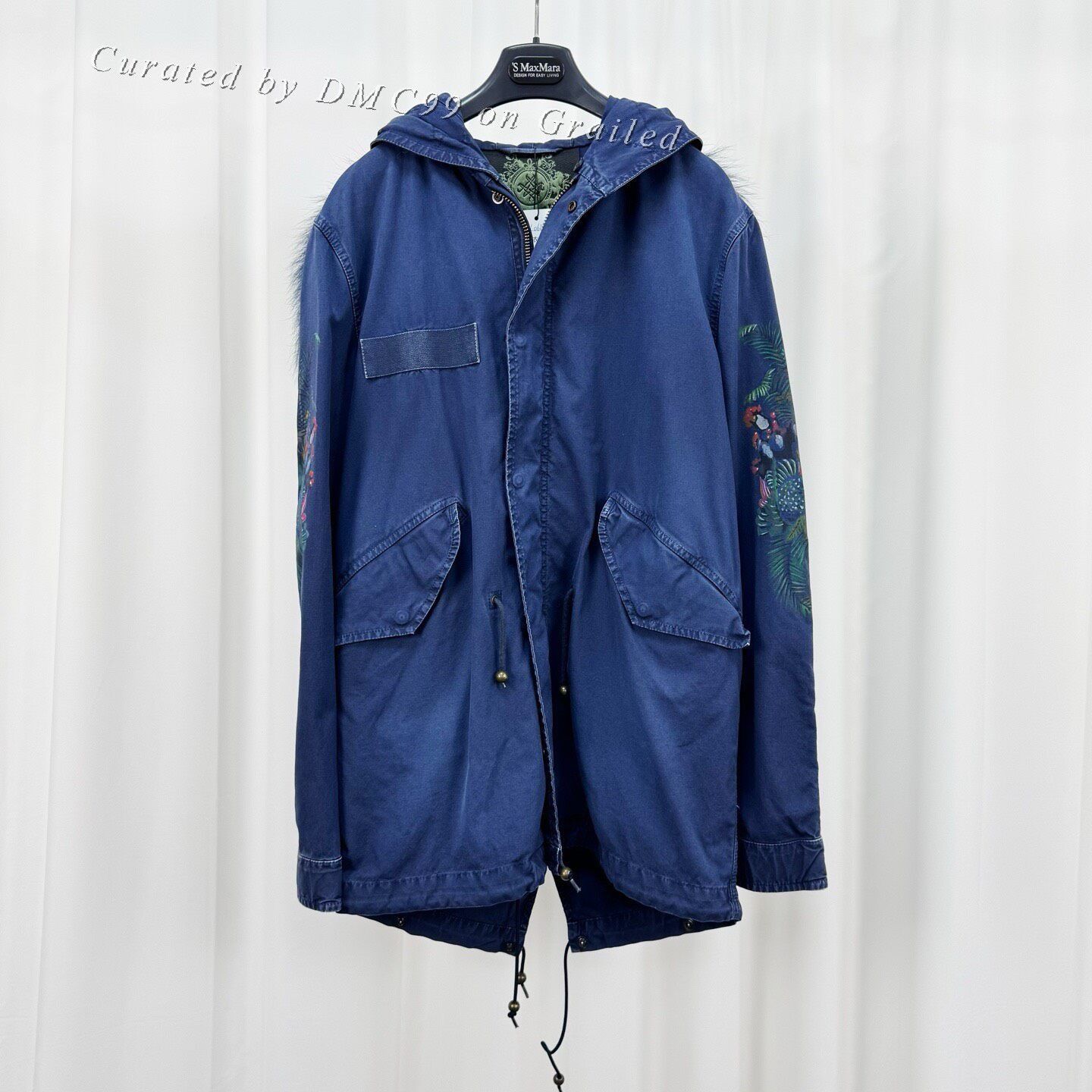 MR & MRS ITALY Mr&Mrs Floral Fur Collar Parka Size S / US 4 / IT 40 - 1 Thumbnail
