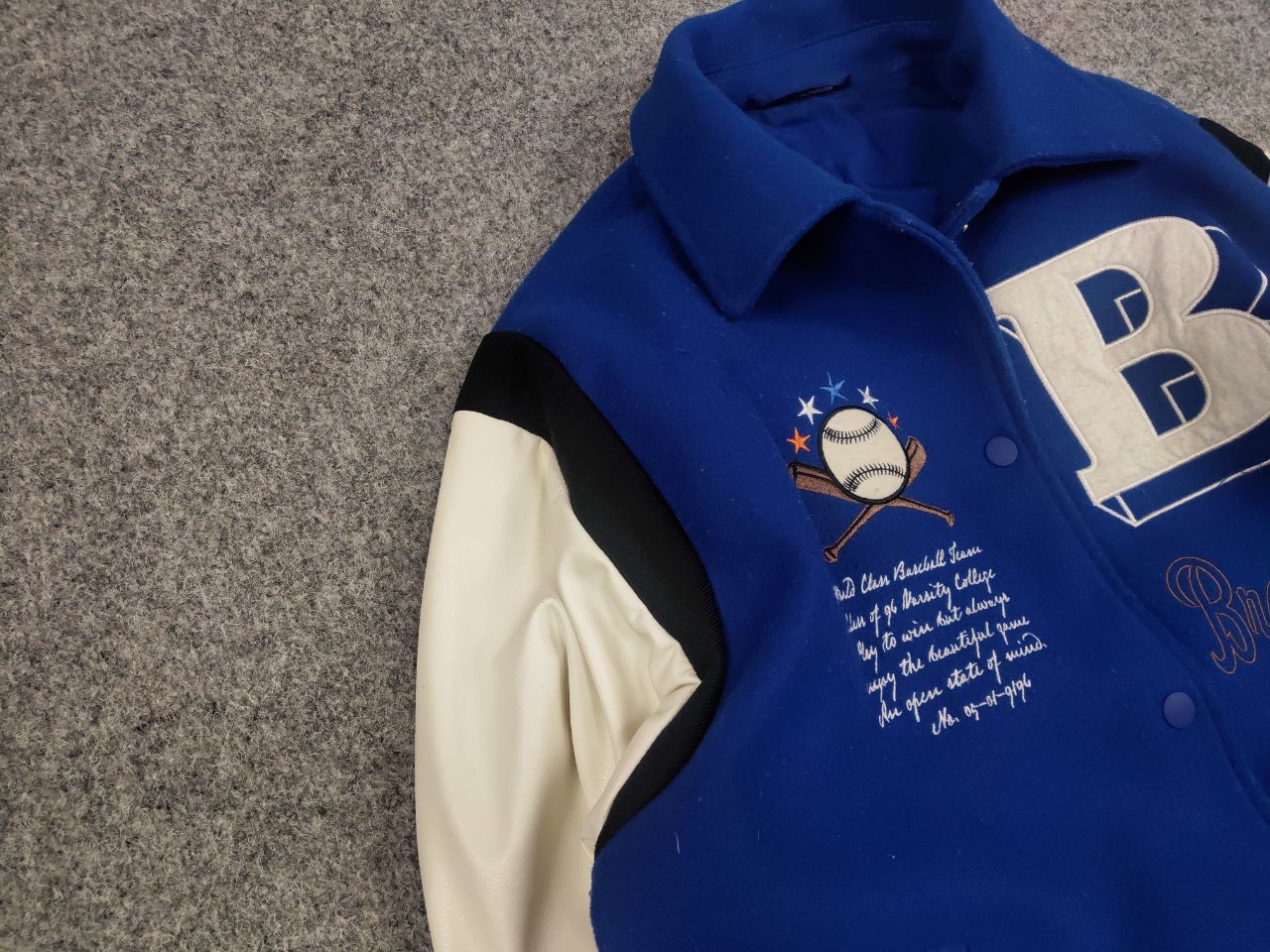 Vintage Vintage Varsity Bomber Letterman Brooklyn Jacket USA Style Size US S / EU 44-46 / 1 - 7 Thumbnail