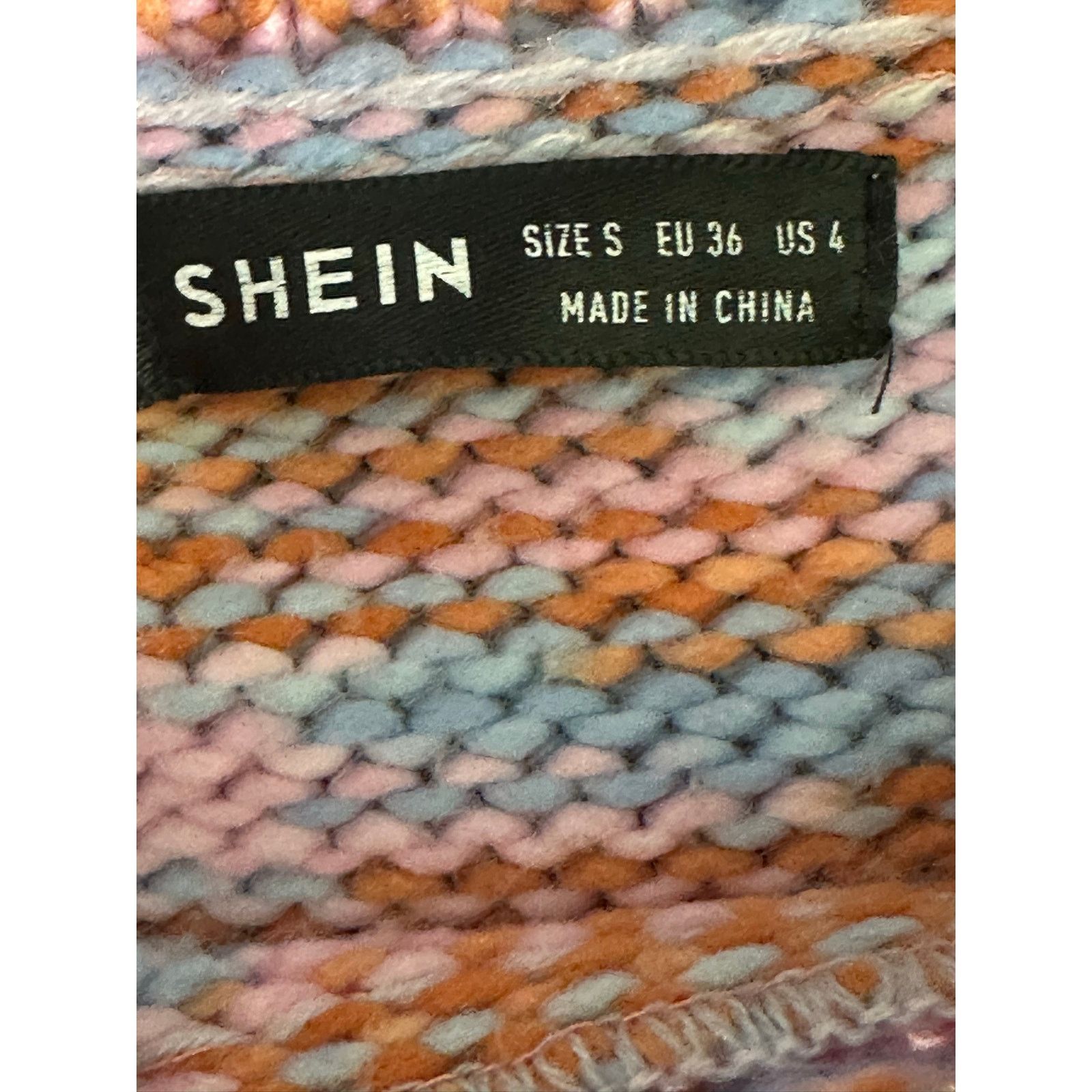 Shein Shein pink blue orange stripes sweater size Small Size XS / US 0-2 / IT 36-38 - 3 Thumbnail